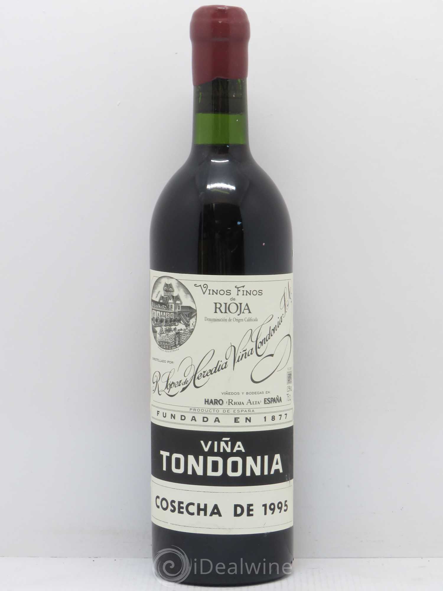 Rioja DOCA Reserva Vina Tondonia R. Lopez de Heredia 1995 - Posten von 1 Flasche - 0