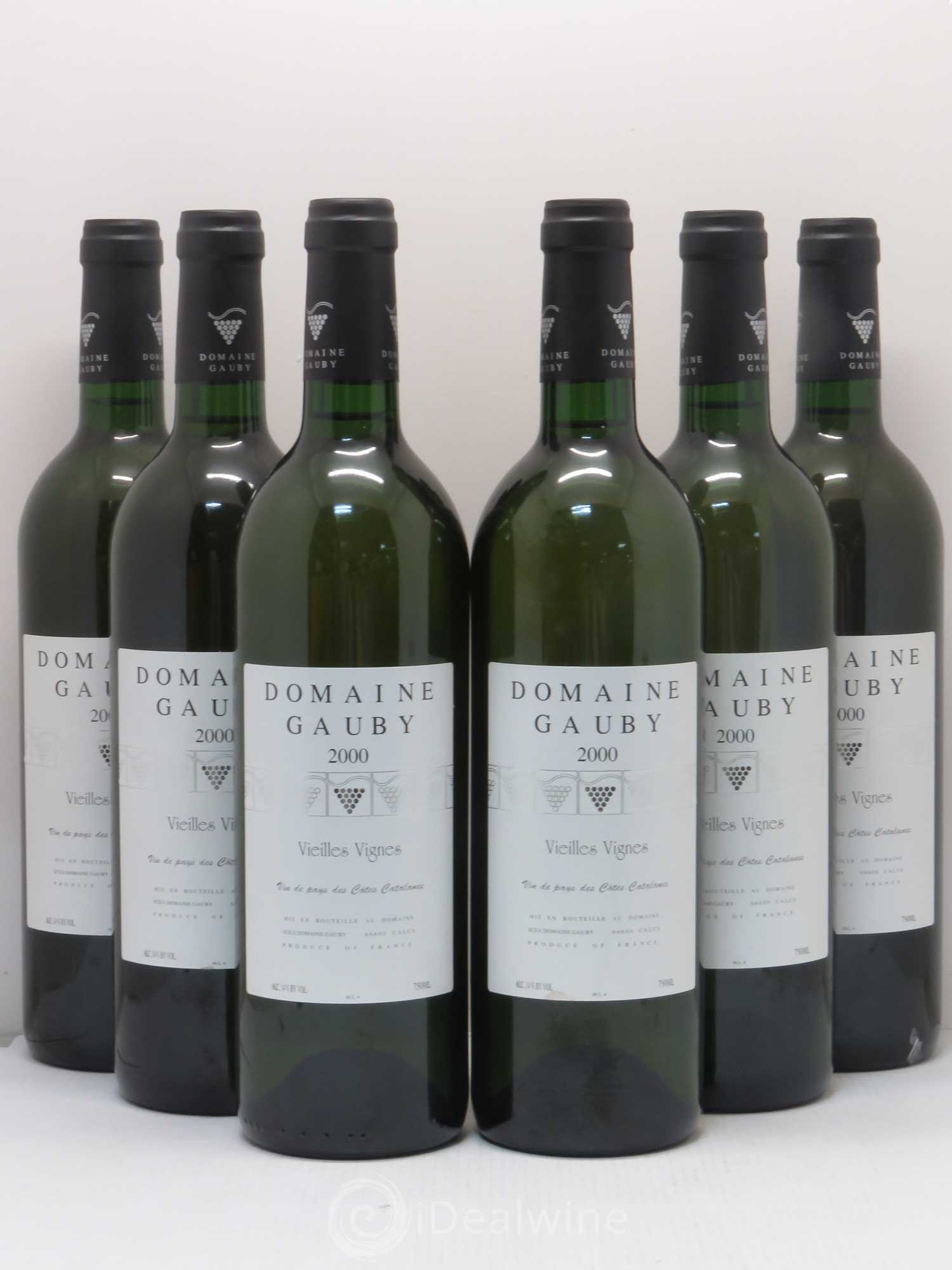 Côtes Catalanes Vieilles vignes Gauby (Domaine) 2000 - Lot de 6 bouteilles - 0