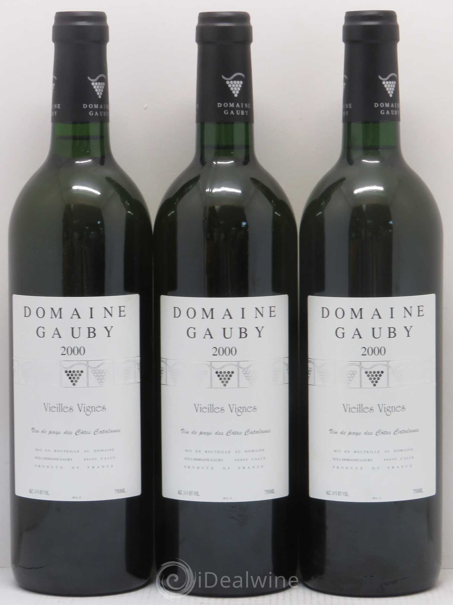 Côtes Catalanes Vieilles vignes Gauby (Domaine) 2000 - Lot de 3 bouteilles - 0