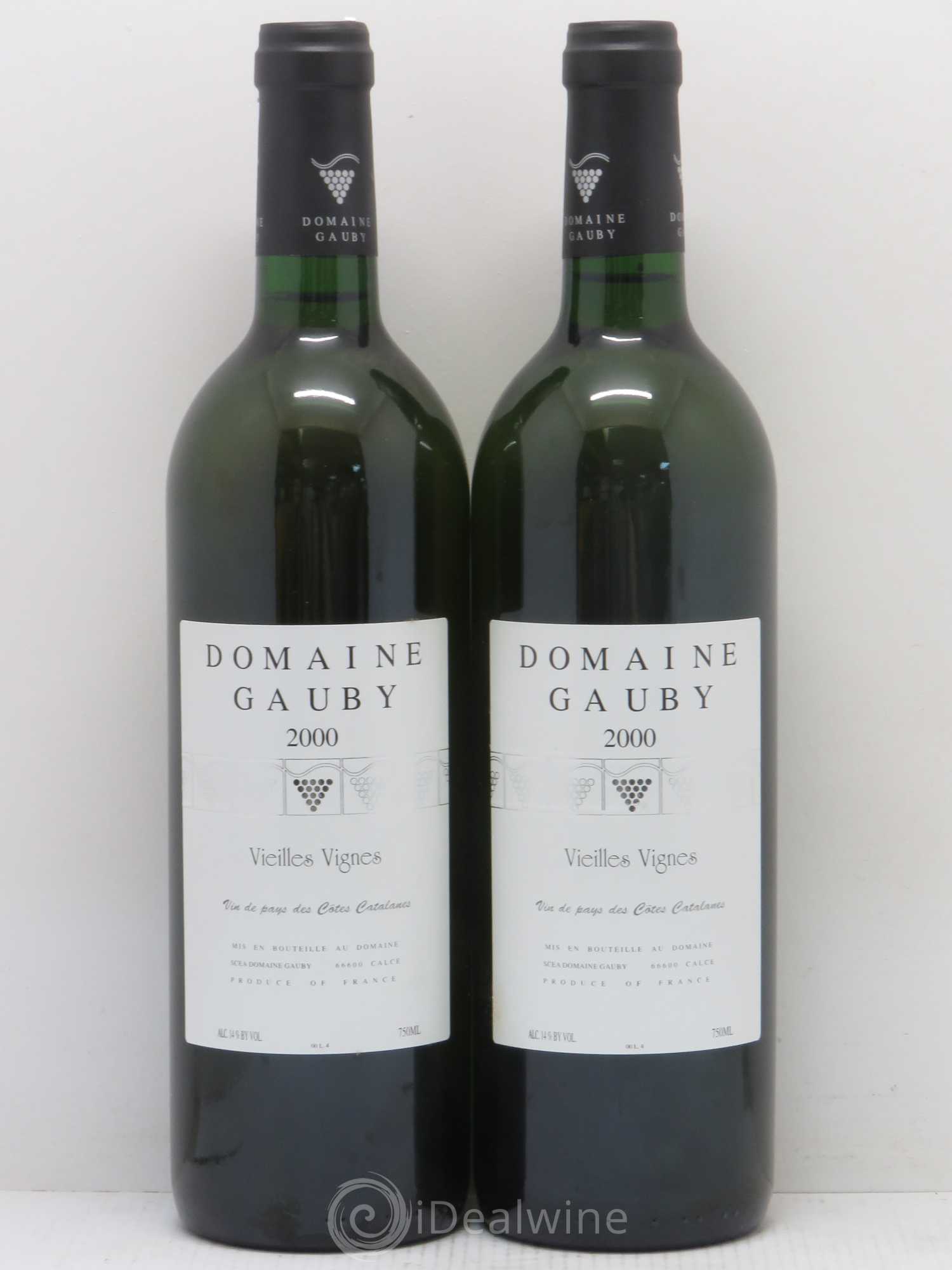 Côtes Catalanes Vieilles Vignes Gauby (Domaine) 2000 - Lot de 2 bouteilles - 0