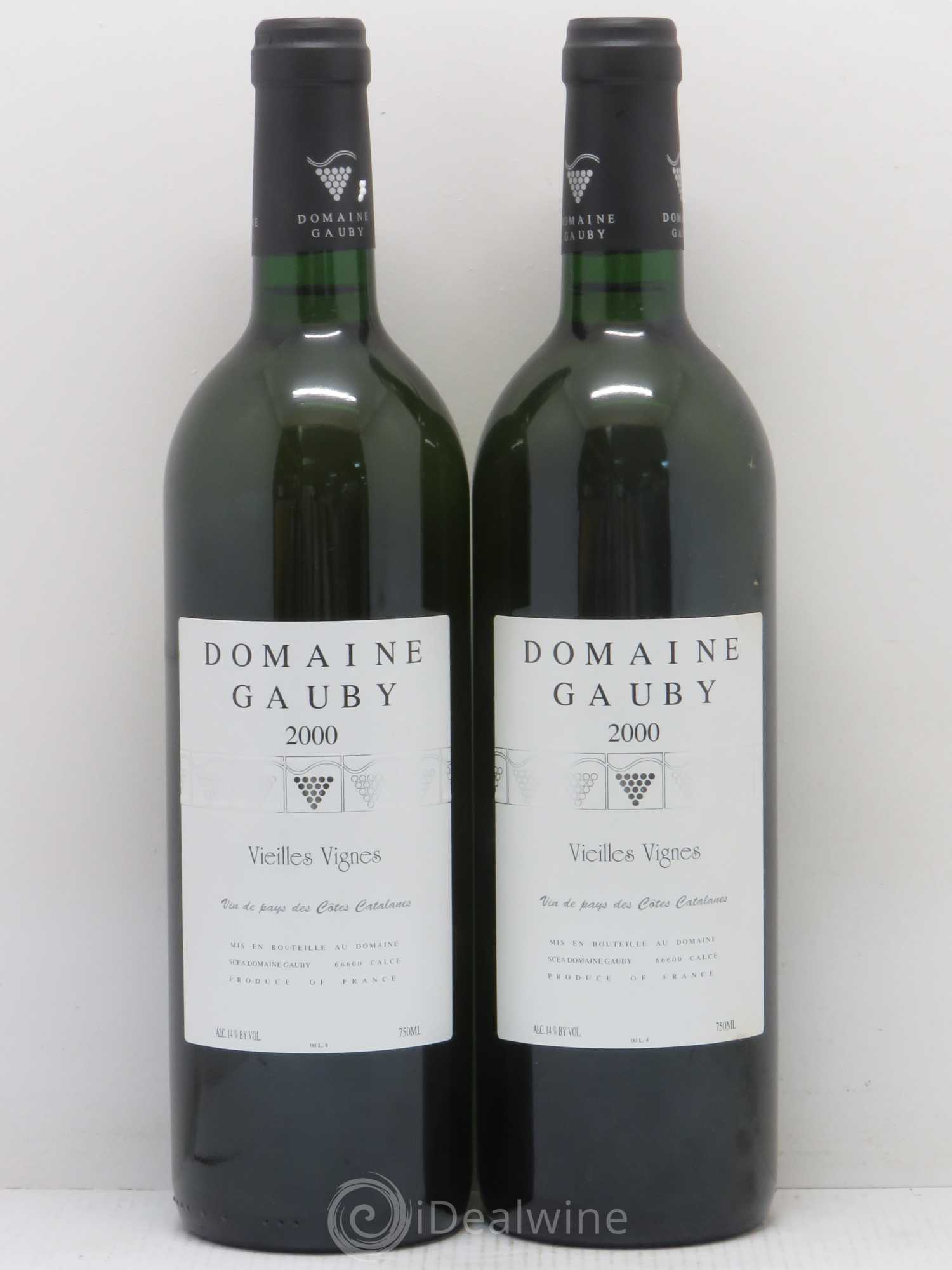 Côtes Catalanes Vieilles vignes Gauby (Domaine) 1996 - Lot de 2 bouteilles - 0