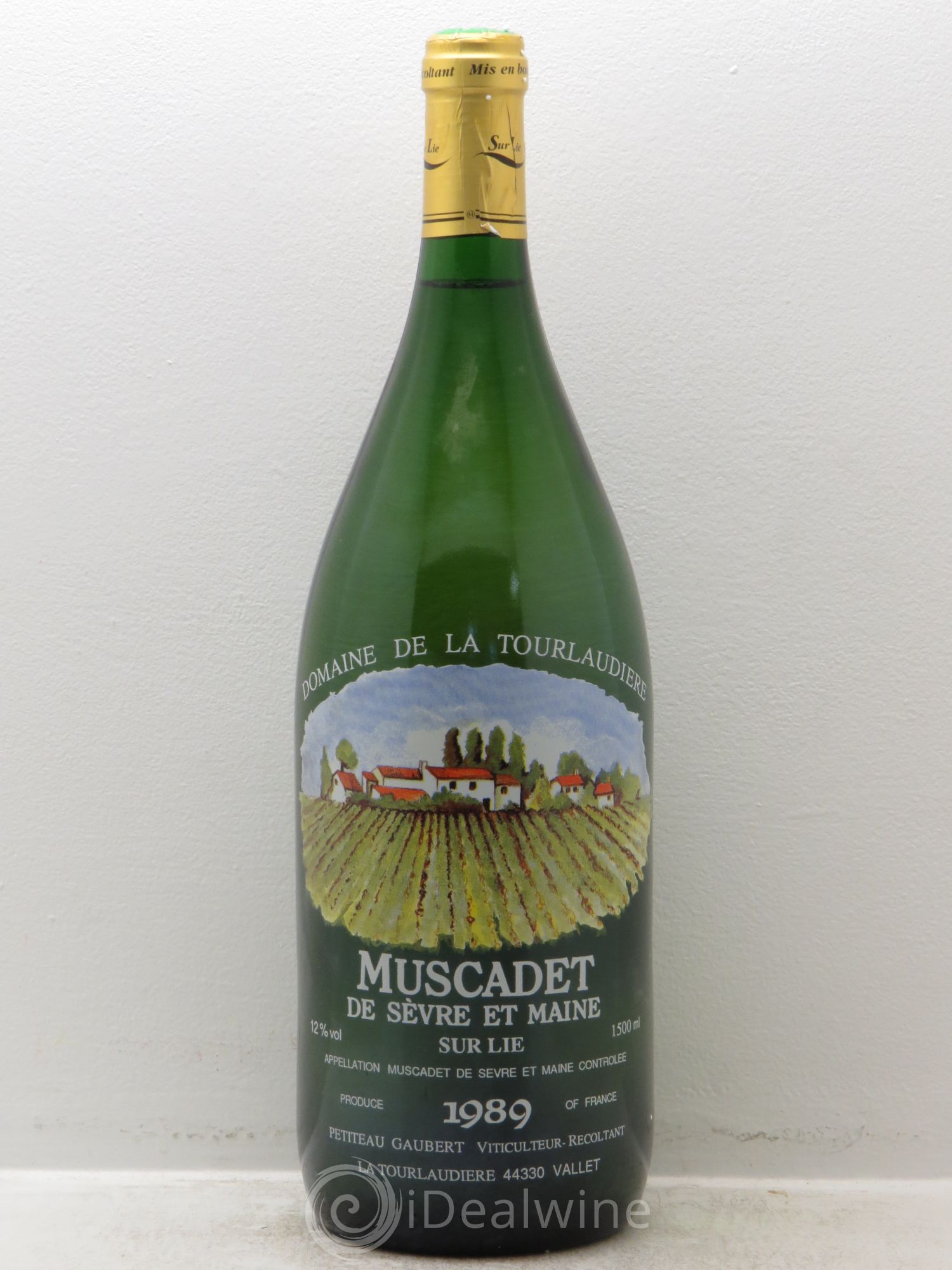 Muscadet-Sèvre-et-Maine Domaine de la Tourlaudière 1989 - Posten von 1 Magnum - 0