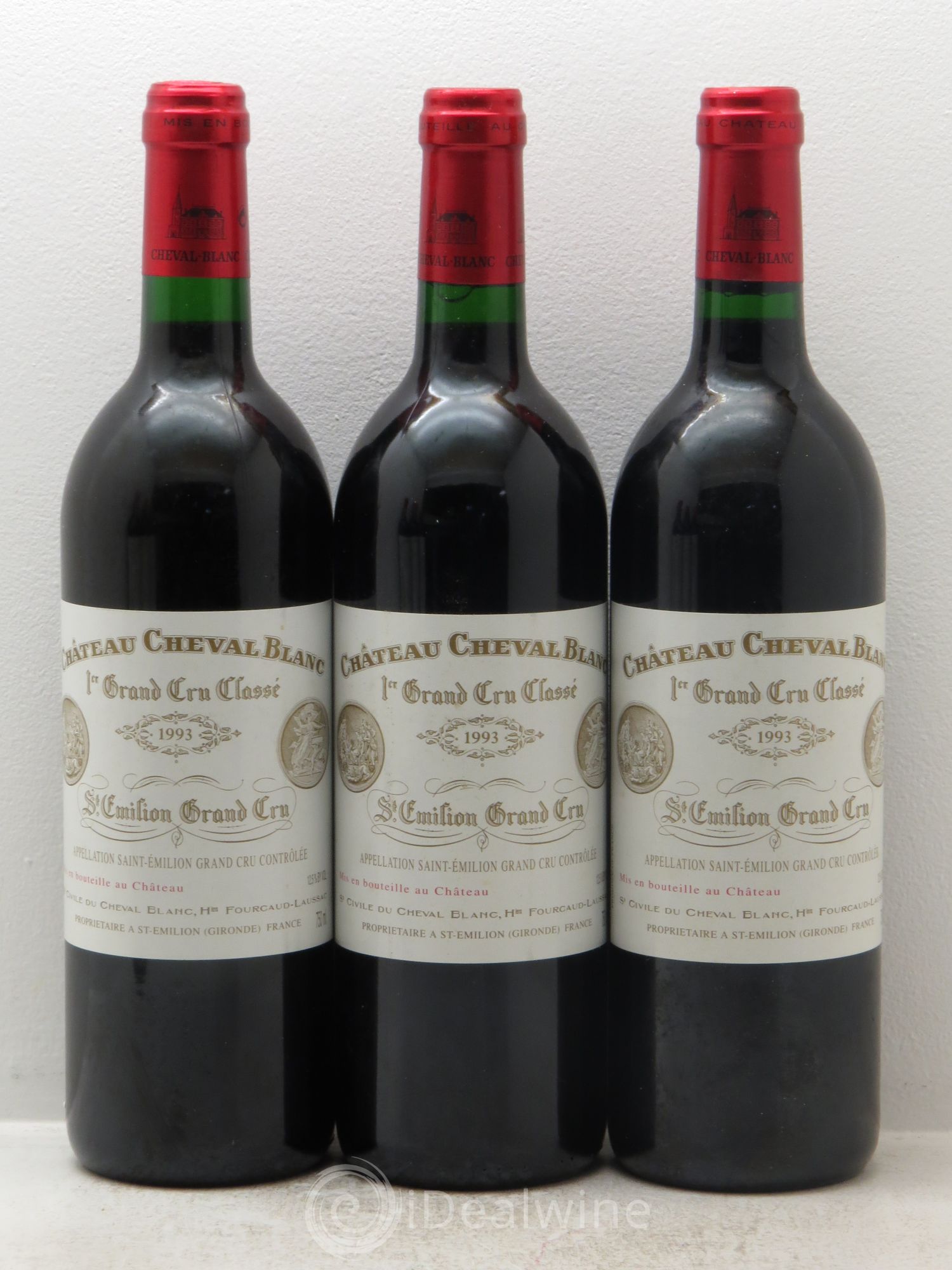 Château Cheval Blanc 1er Grand Cru Classé A 1993 - Lot de 6 bouteilles - 1
