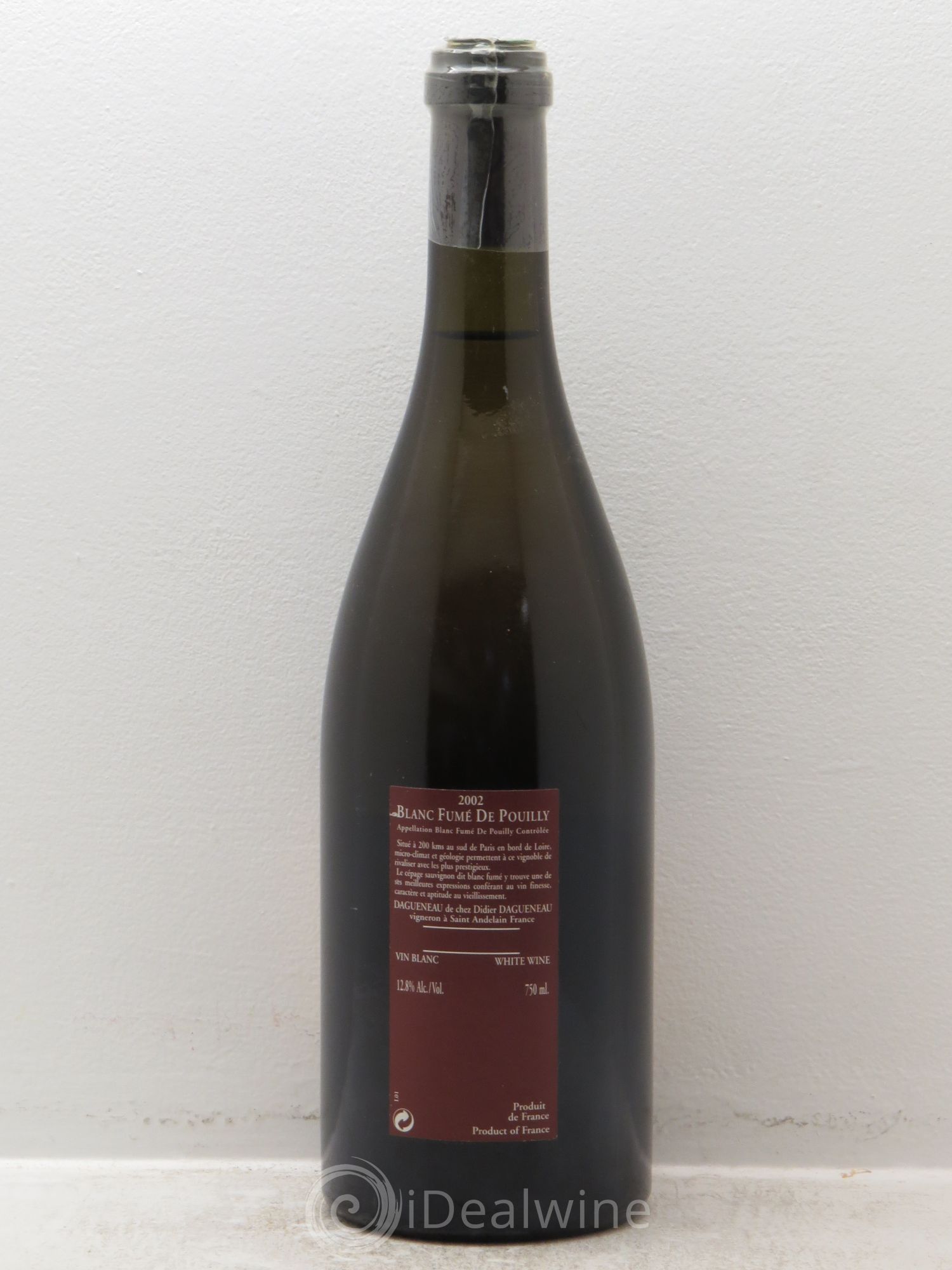 Vin de France (anciennement Pouilly-Fumé) Pur Sang Dagueneau (Domaine Didier - Louis-Benjamin) 2002 - Lot de 1 bouteille - 1