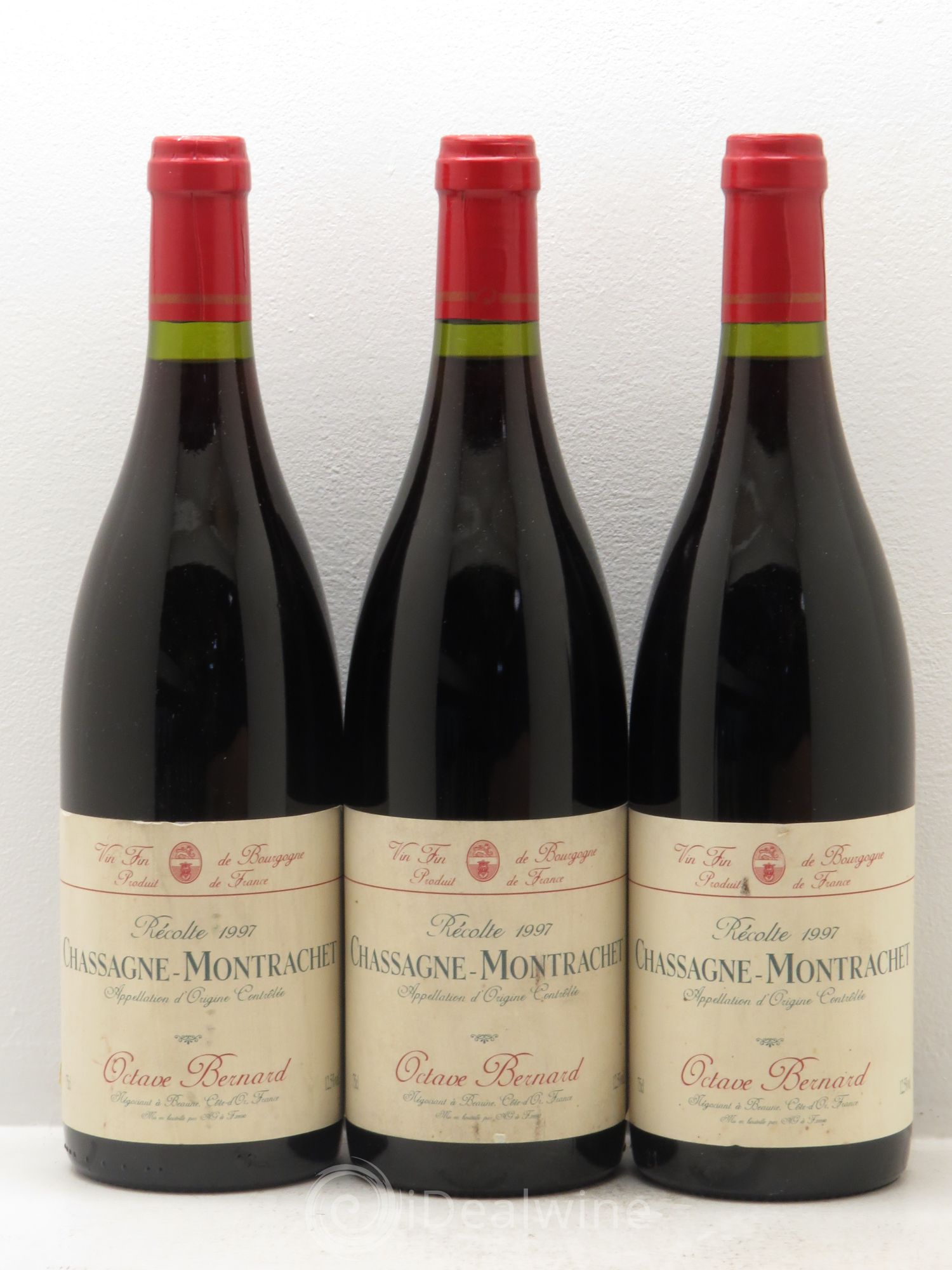 Chassagne-Montrachet Domaine Octave Bernard 1997 - Lot de 3 bouteilles - 0