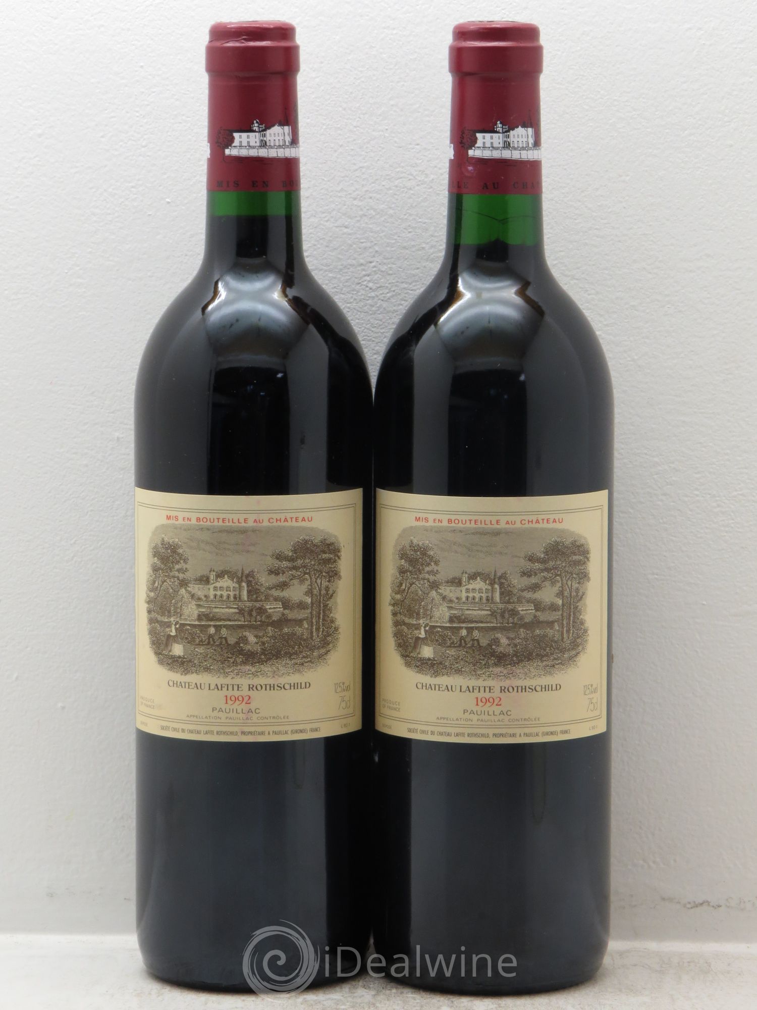 Château Lafite Rothschild 1er Grand Cru Classé 1992 - Lot de 2 bouteilles - 0
