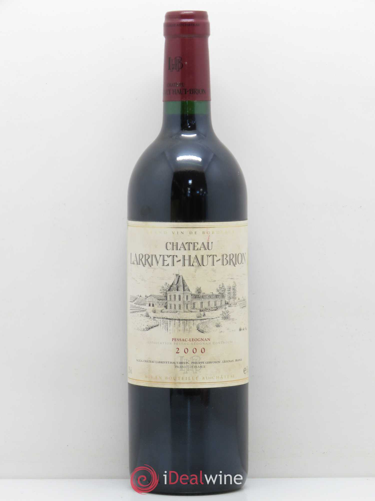 Château Larrivet Haut-Brion 2000 - Lot de 1 bouteille - 0