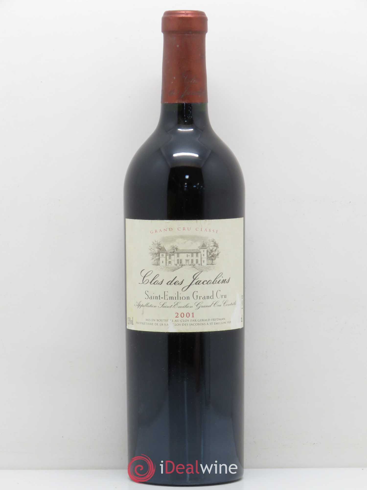 Château Clos des Jacobins Grand Cru Classé 2001 - Lot de 1 bouteille - 0