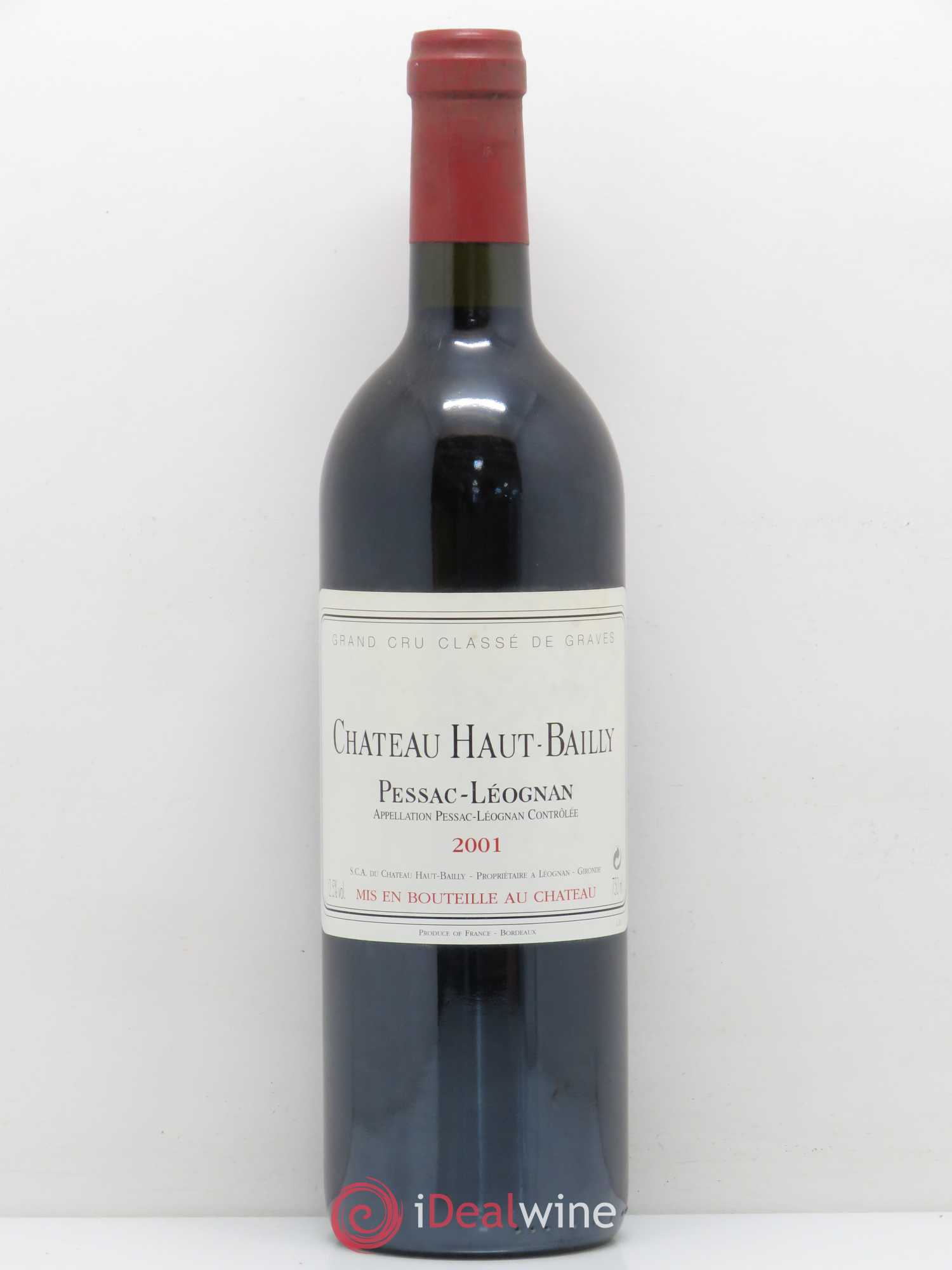 Château Haut-Bailly Cru Classé de Graves 2001 - Lot de 1 bouteille - 0