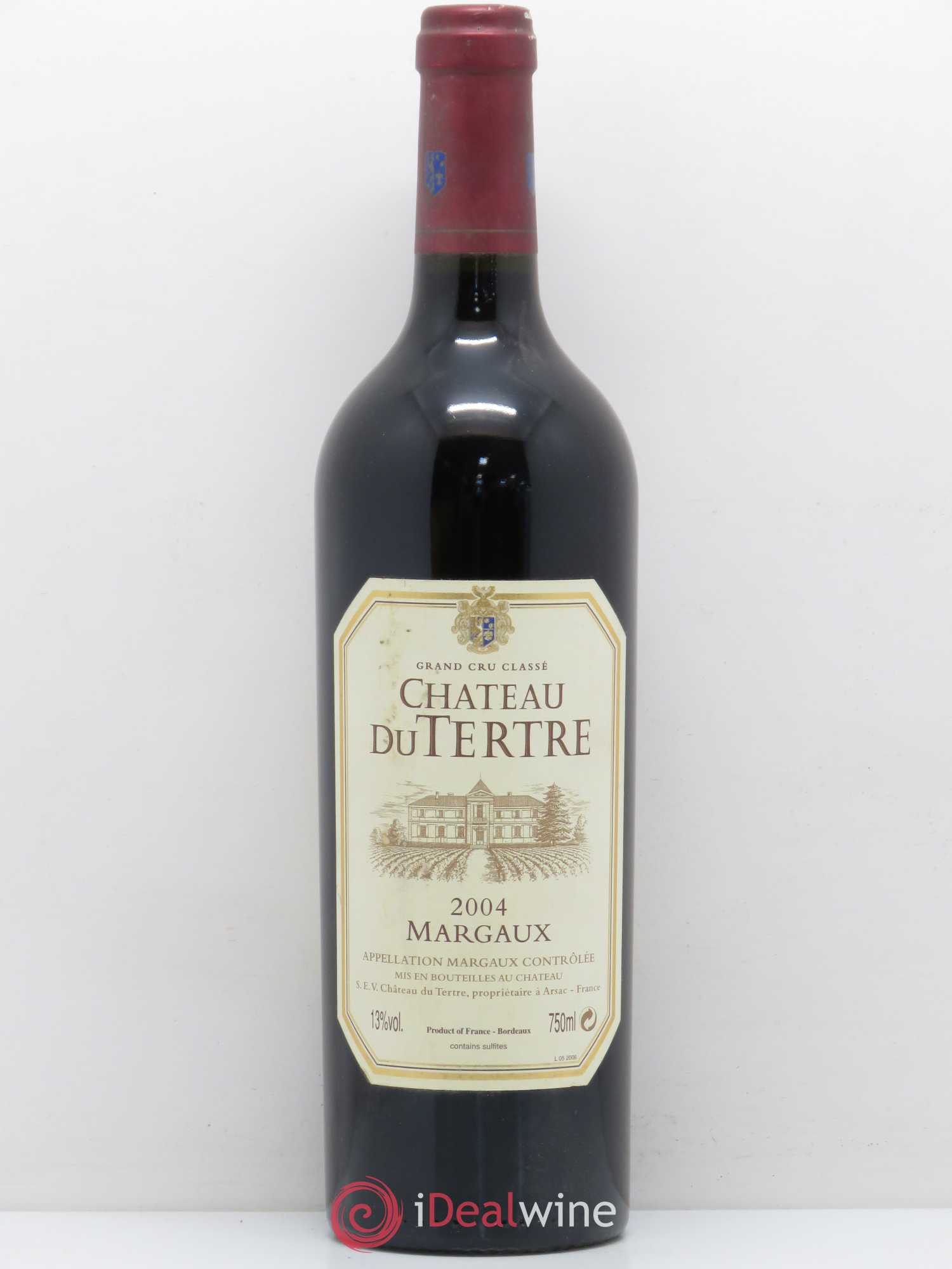 Château du Tertre 5ème Grand Cru Classé 2004 - Lot de 1 bouteille - 0