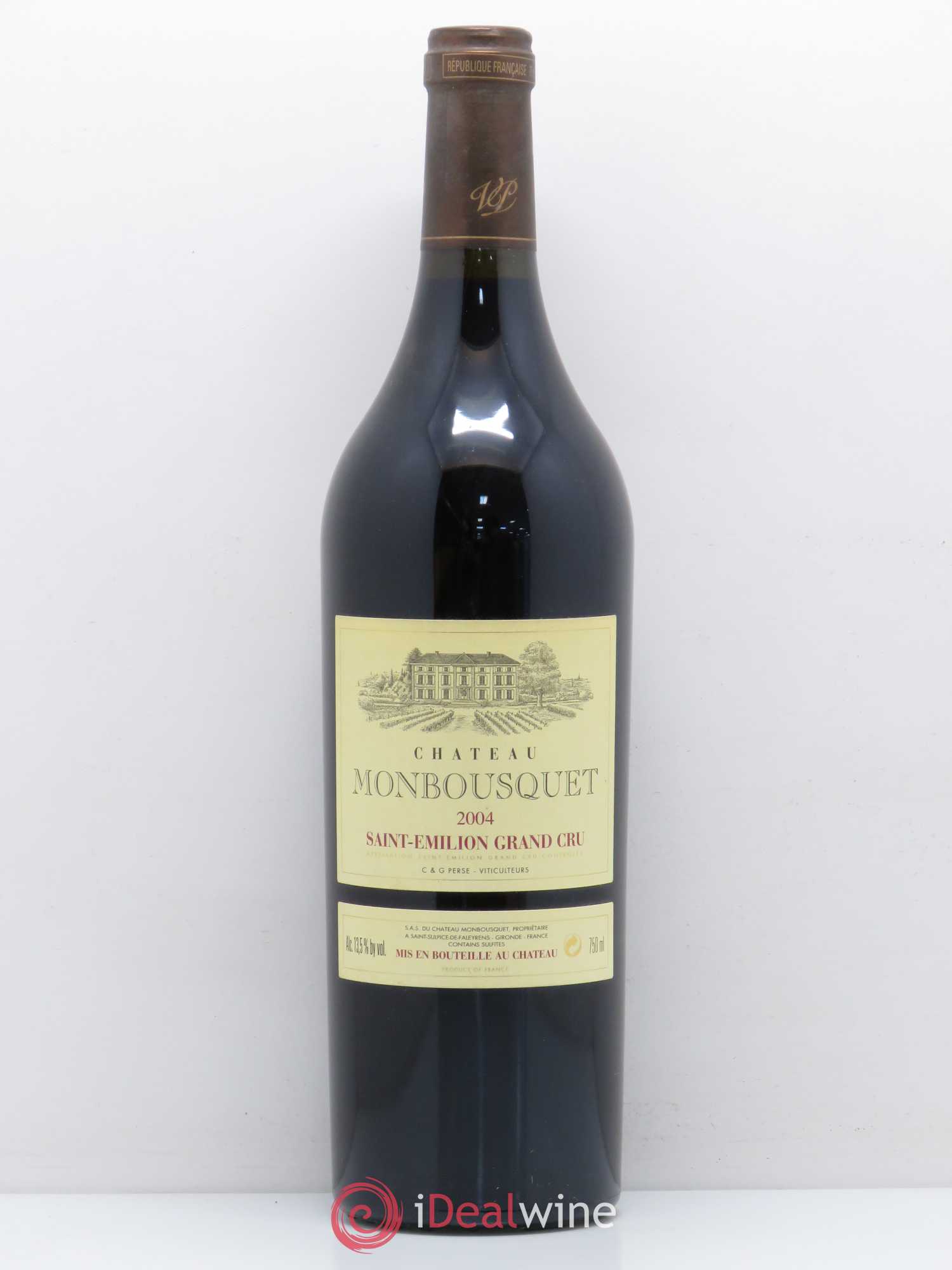 Château Monbousquet Grand Cru Classé 2004 - Lot de 1 bouteille - 0