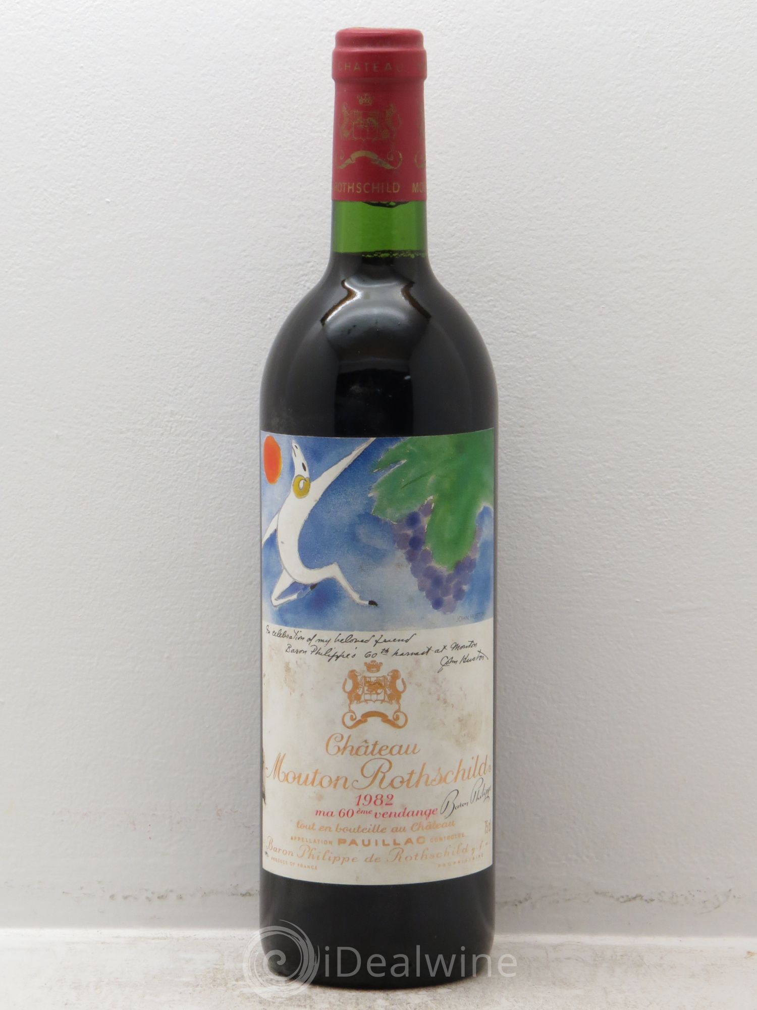 Château Mouton Rothschild 1er Grand Cru Classé 1982 - Lot de 1 bouteille - 0