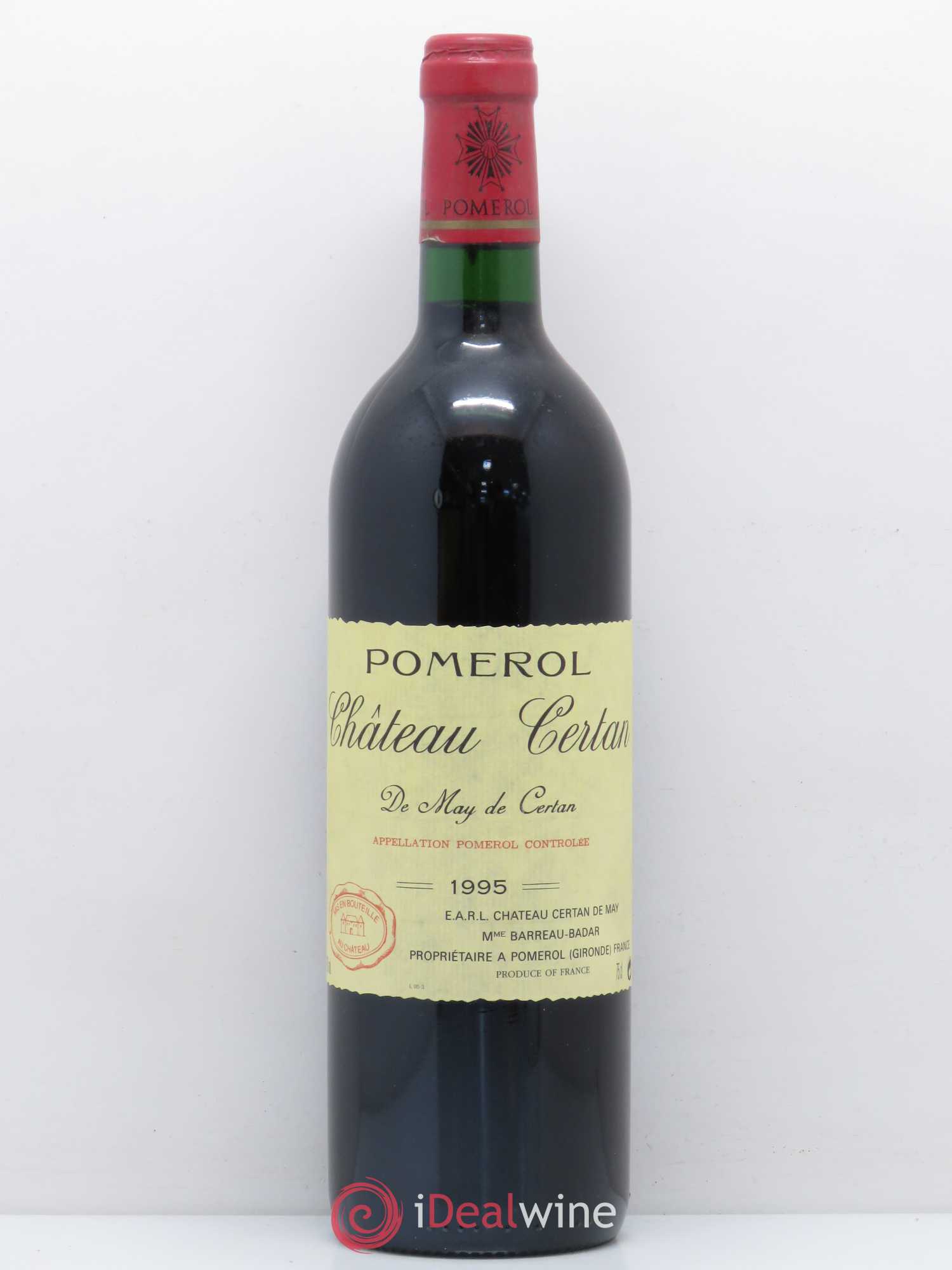 Château Certan de May 1995 - Lot de 1 bouteille - 0