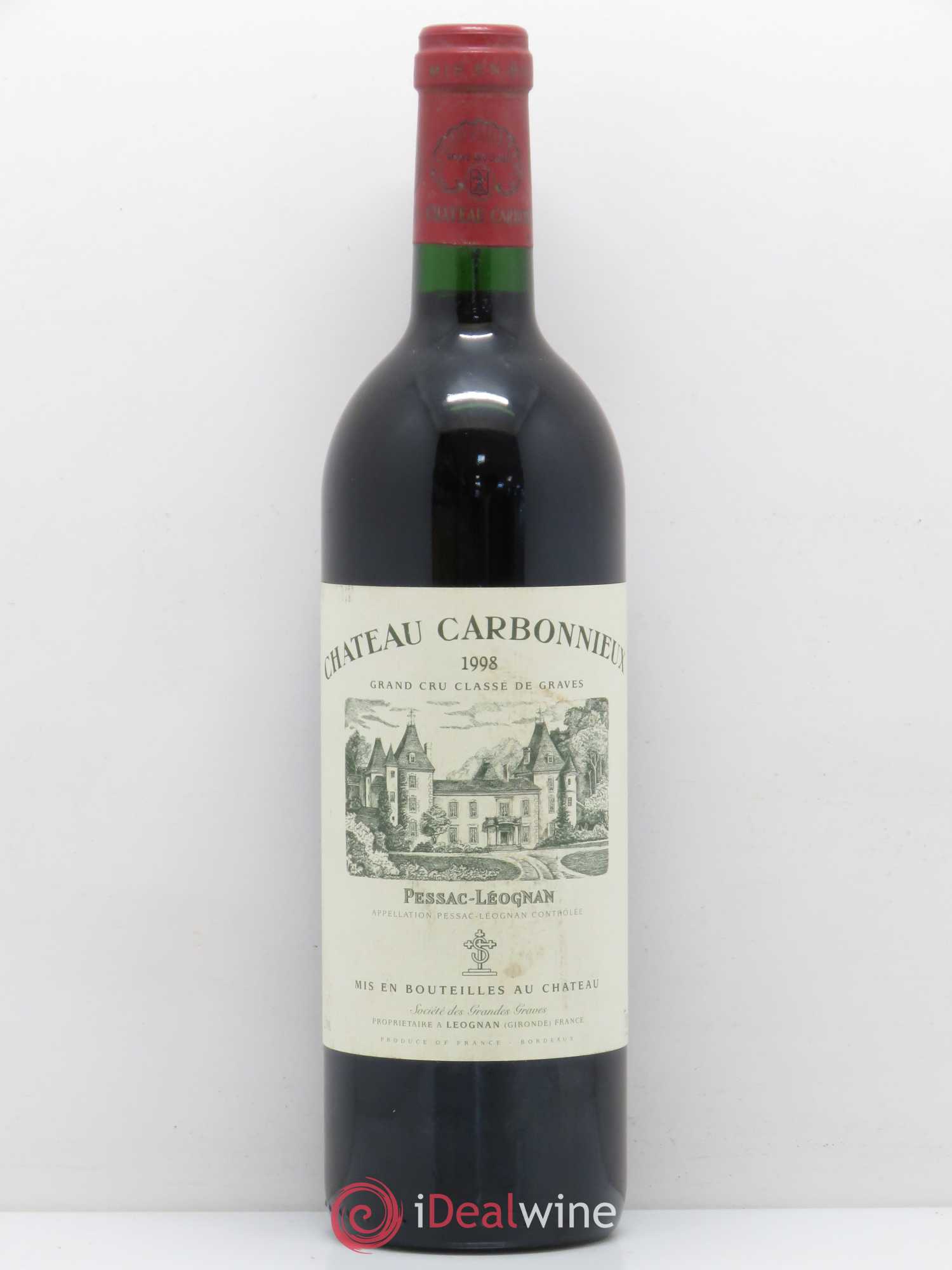 Château Carbonnieux Cru Classé de Graves 1998 - Lot de 1 bouteille - 0