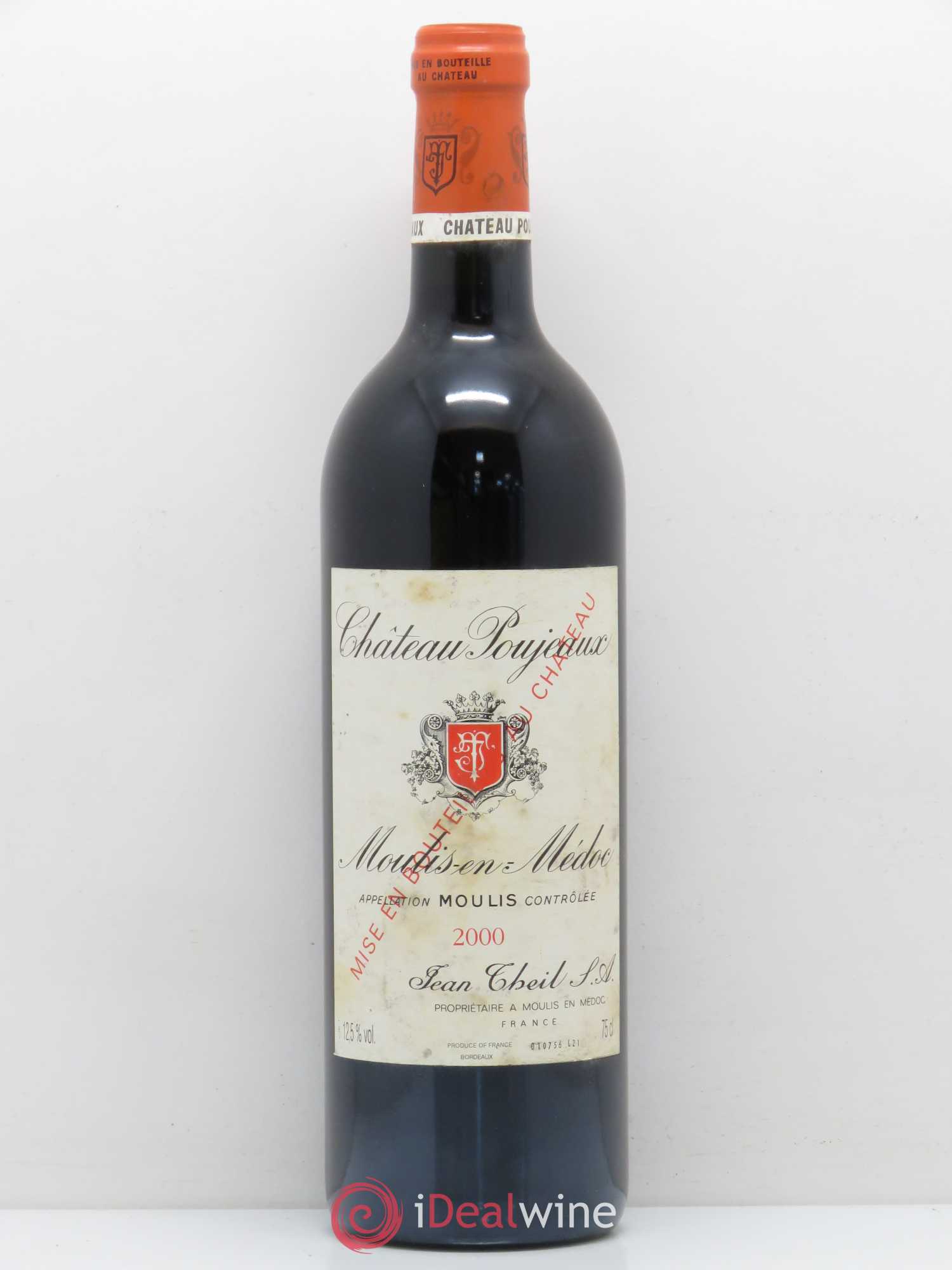 Château Poujeaux 2000 - Lot de 1 bouteille - 0