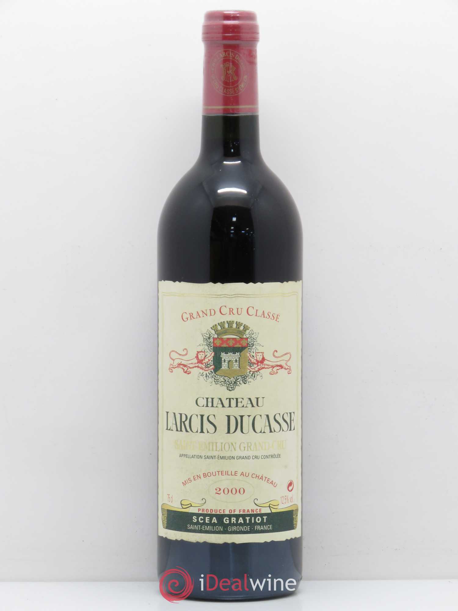 Château Larcis Ducasse 1er Grand Cru Classé B 2000 - Lot de 1 bouteille - 0