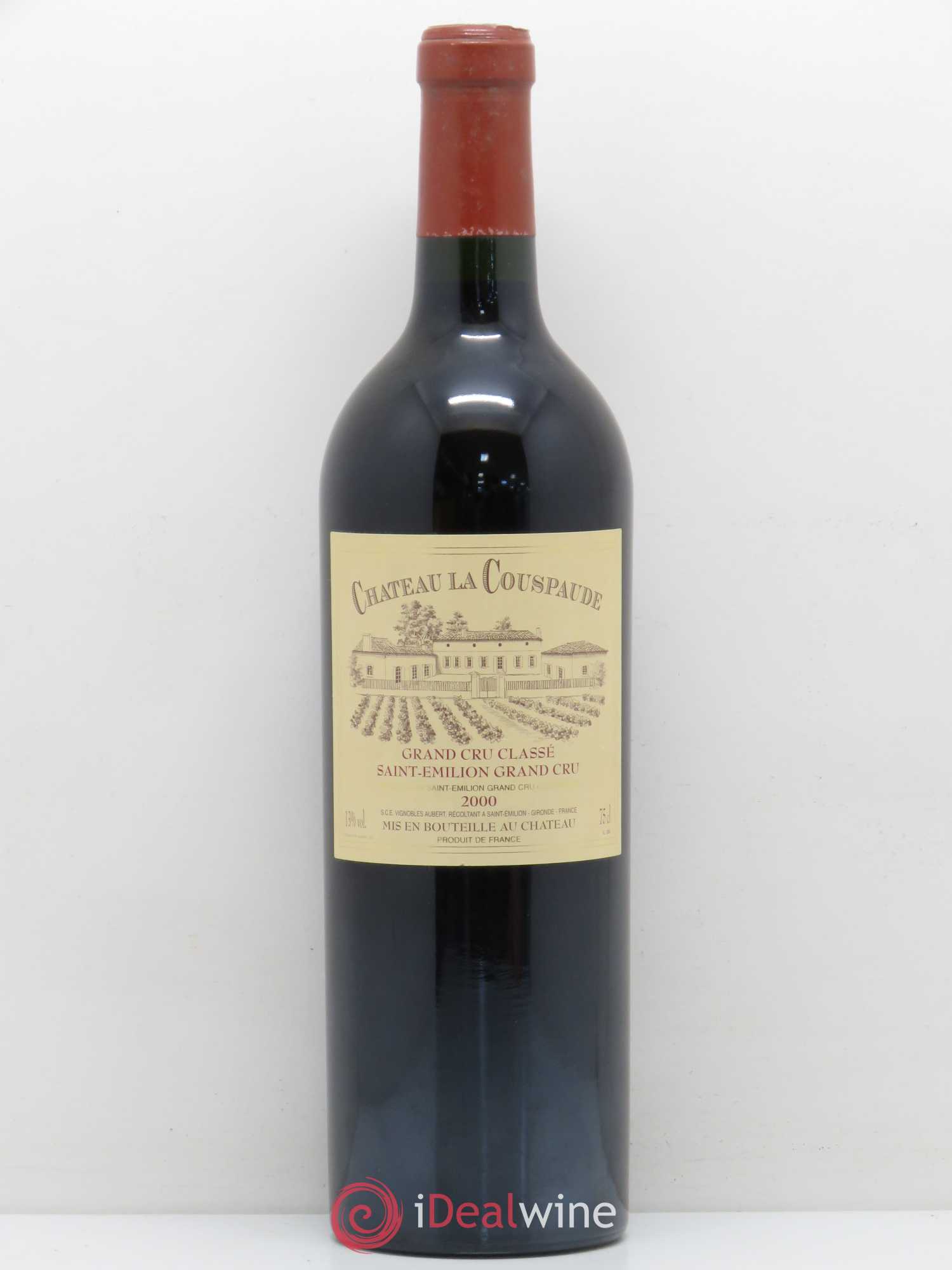 Château la Couspaude Grand Cru Classé 2000 - Lot de 1 bouteille - 0