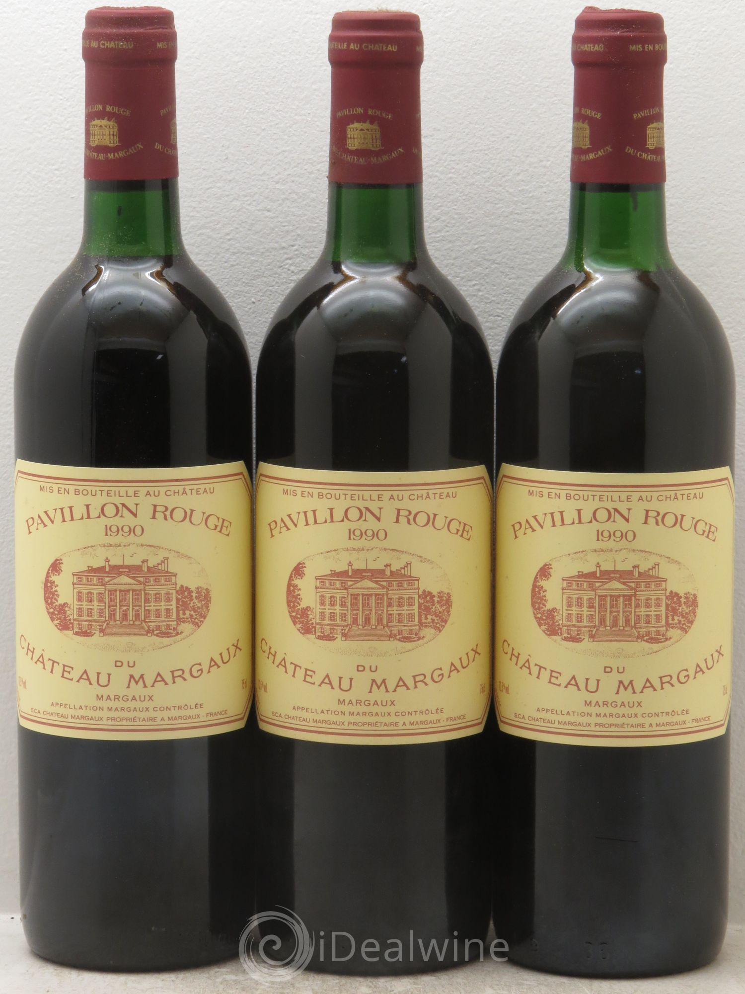 Pavillon Rouge du Château Margaux Second Vin 1990 - Lot de 12 bouteilles - 1