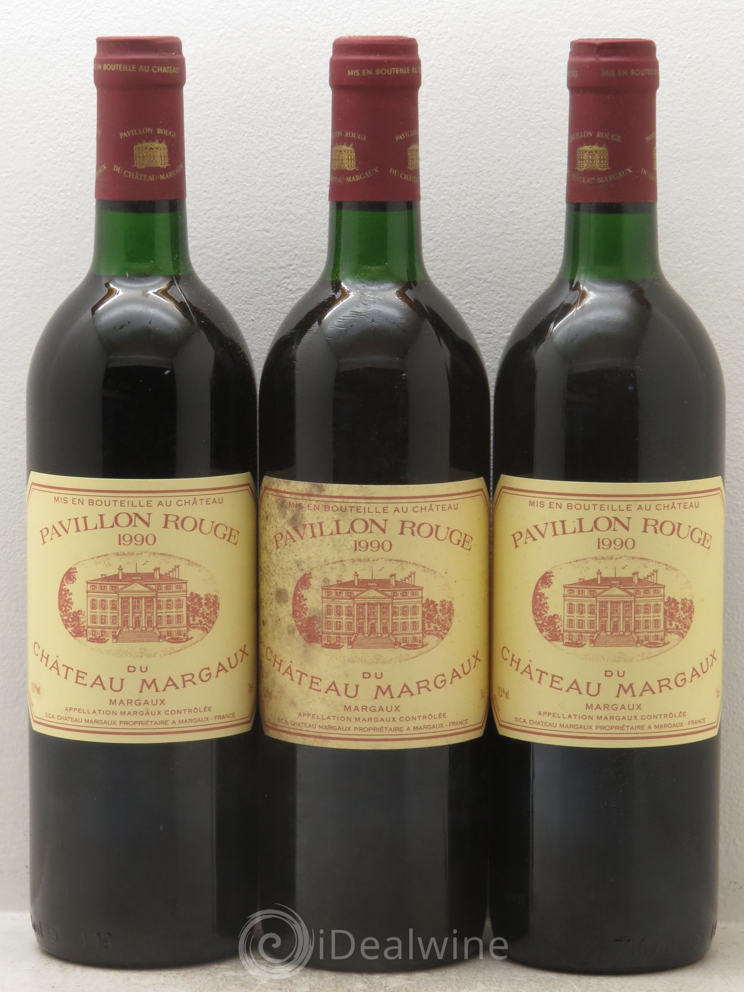Pavillon Rouge du Château Margaux Second Vin 1990 - Lot de 12 bouteilles - 1