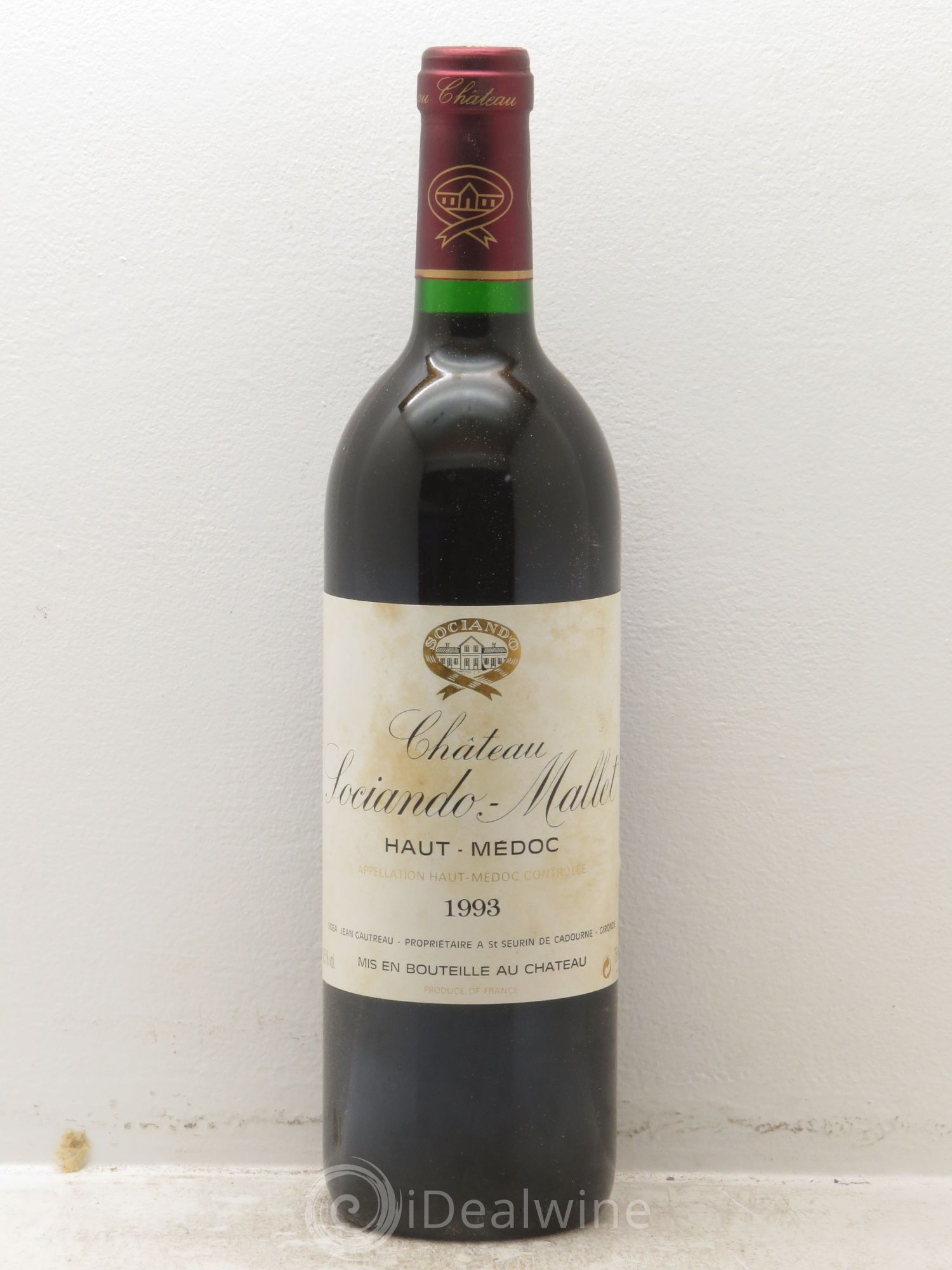 Château Sociando Mallet 1993 - Lot de 6 bouteilles - 0