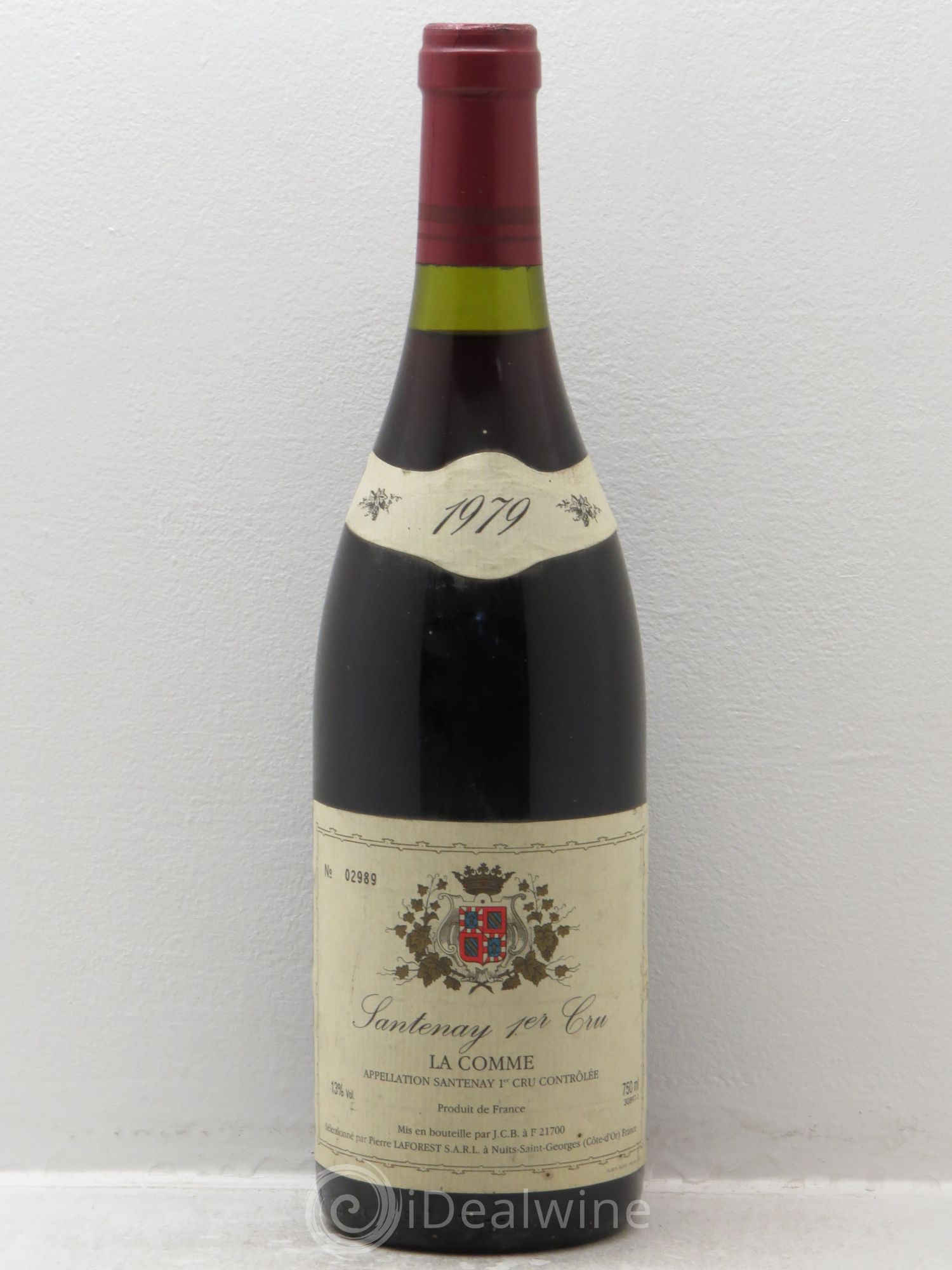 Santenay 1er Cru Sélectionné par Pierre Laforest - Mis en bouteille par JCB 1979 - Posten von 1 Flasche - 0