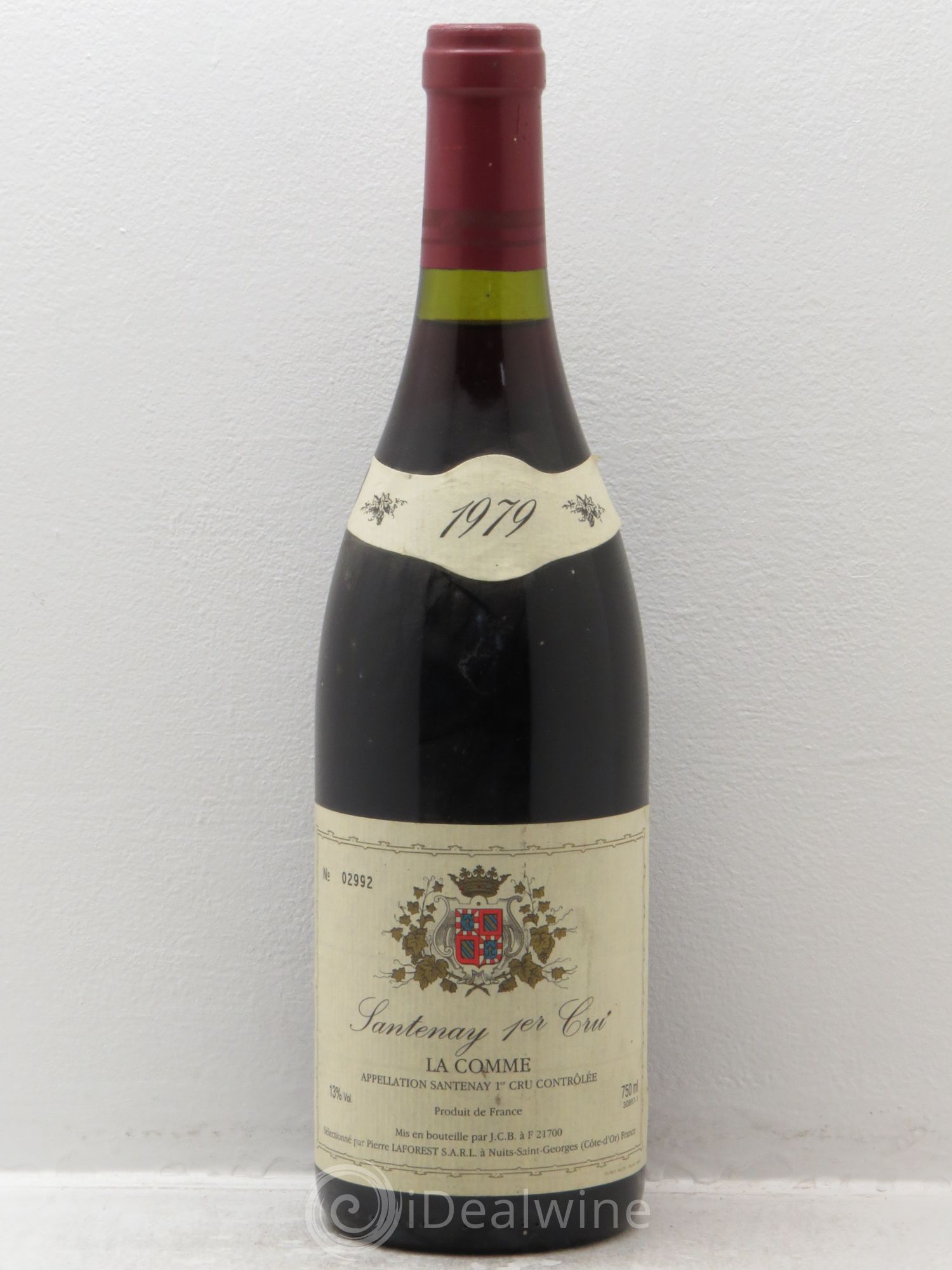Santenay 1er Cru Sélectionné par Pierre Laforest - Mis en bouteille par JCB 1979 - Posten von 1 Flasche - 0