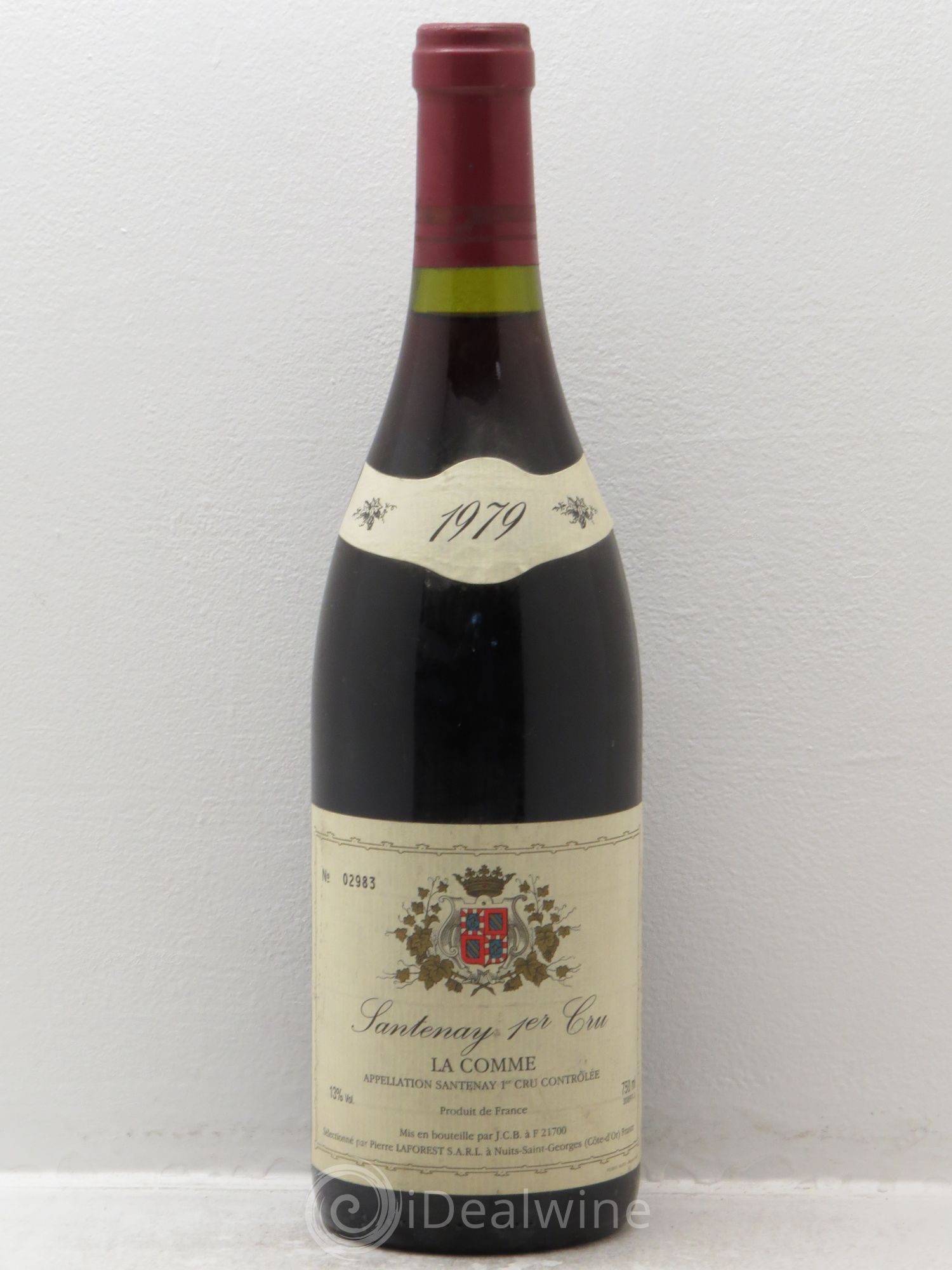 Santenay 1er Cru Sélectionné par Pierre Laforest - Mis en bouteille par JCB 1979 - Posten von 1 Flasche - 0