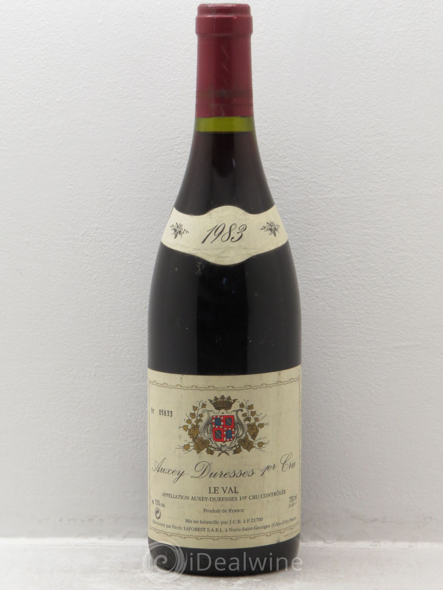 Auxey-Duresses 1er Cru Le Val - Mis en bouteille par JCB 1983 - Posten von 1 Flasche - 0