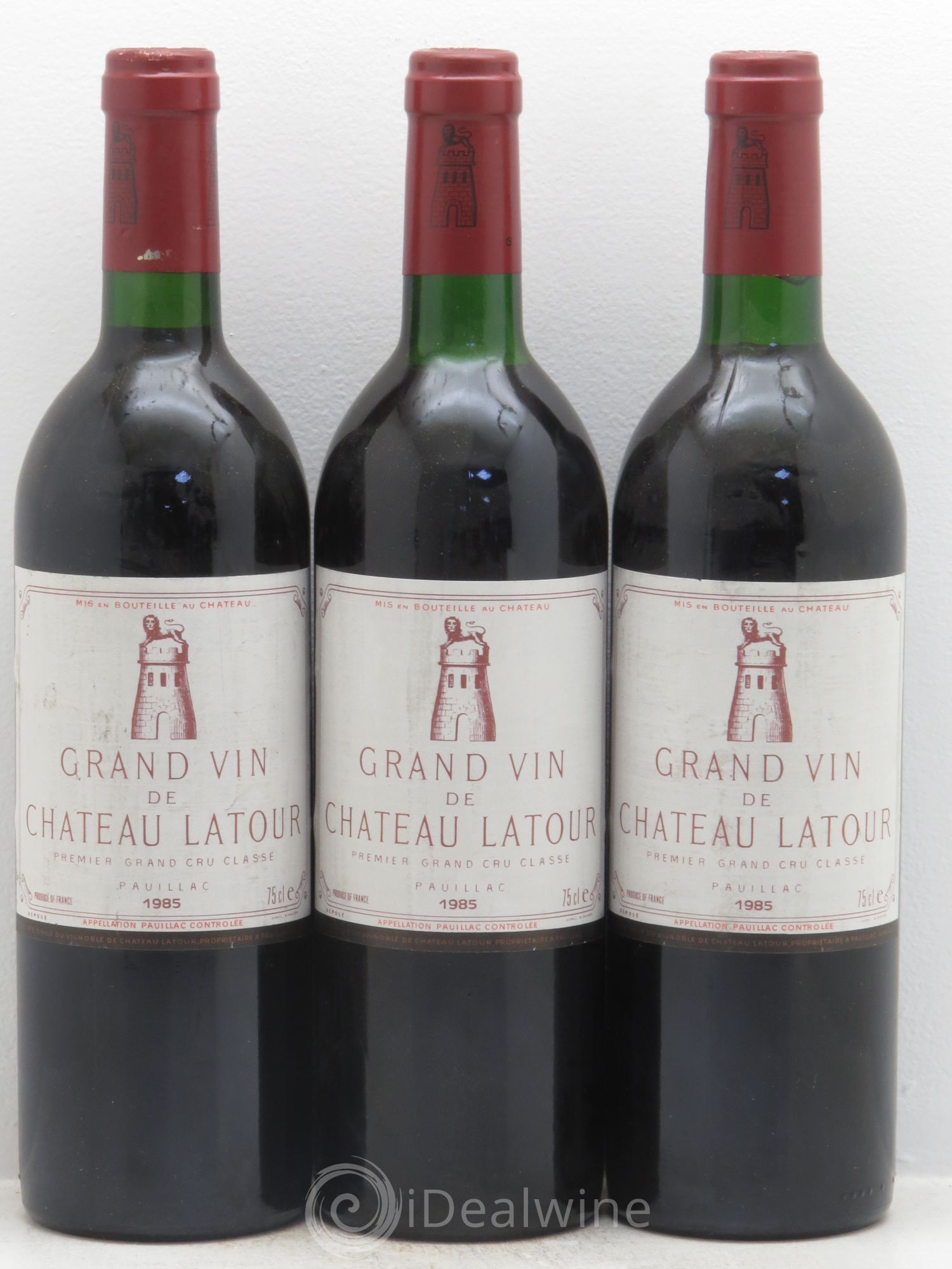 Château Latour 1er Grand Cru Classé 1985 - Lot de 3 bouteilles - 0