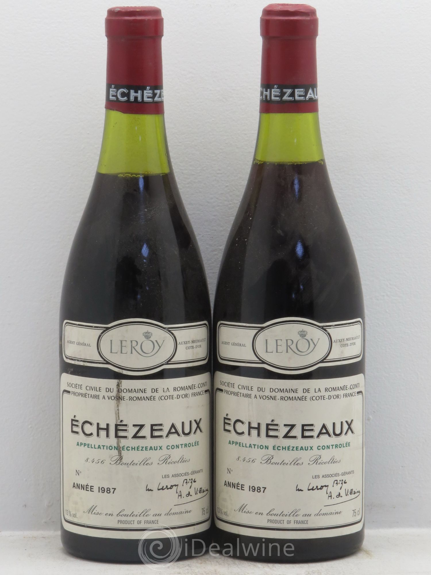 Echezeaux Grand Cru Domaine de la Romanée-Conti 1987 - Lot de 2 bouteilles - 0