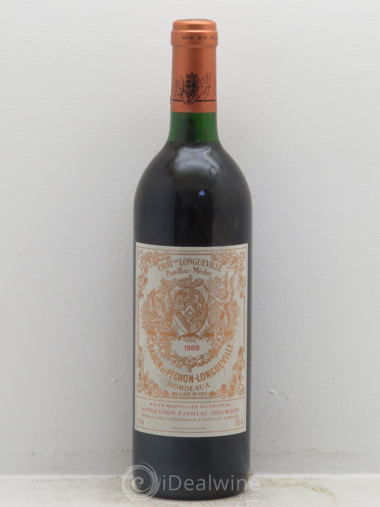 Pichon Longueville Baron 2ème Grand Cru Classé 1989 - Lot de 1 bouteille - 0