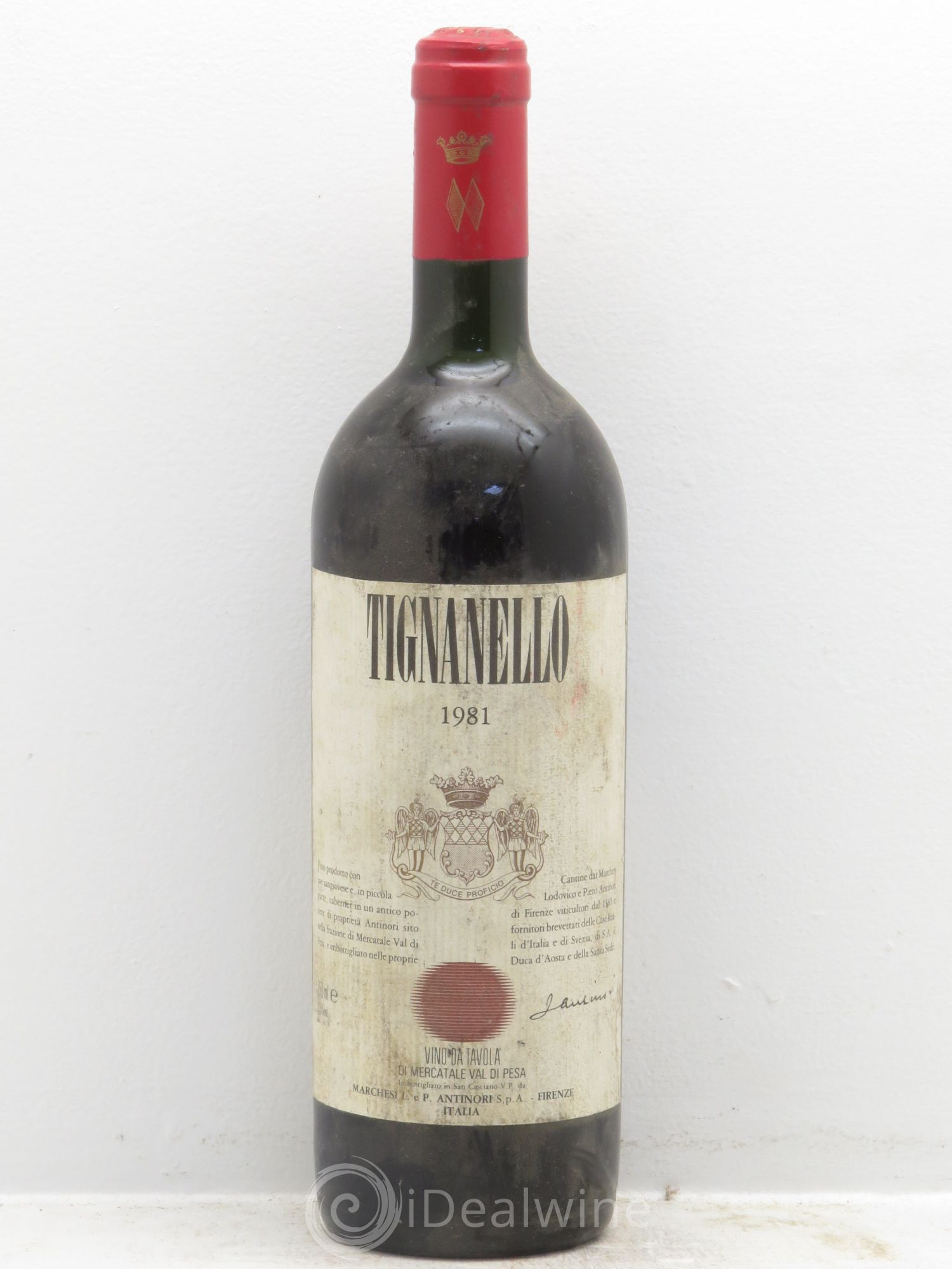 Toscana IGT Tignanello Tenuta Tignanello - Marchesi Antinori 1981 - Lot de 1 bouteille - 0
