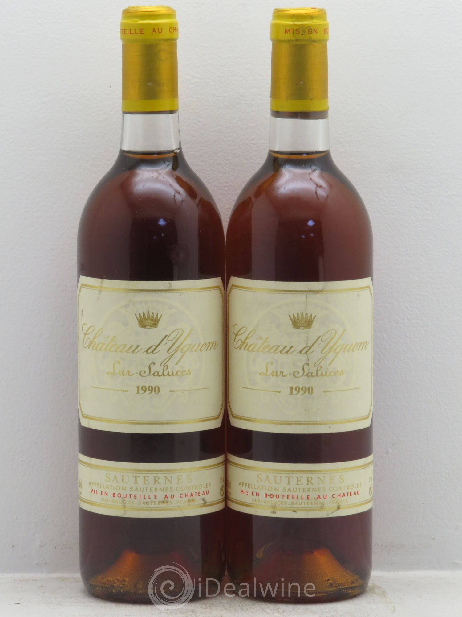 Château d' Yquem 1er Cru Classé Supérieur 1990 - Lotto di 2 bottiglie - 0