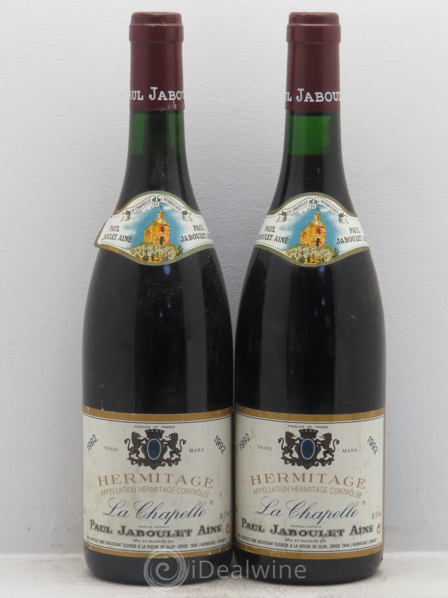 Hermitage La Chapelle Paul Jaboulet Ainé 1992 - Lot de 2 bouteilles - 0