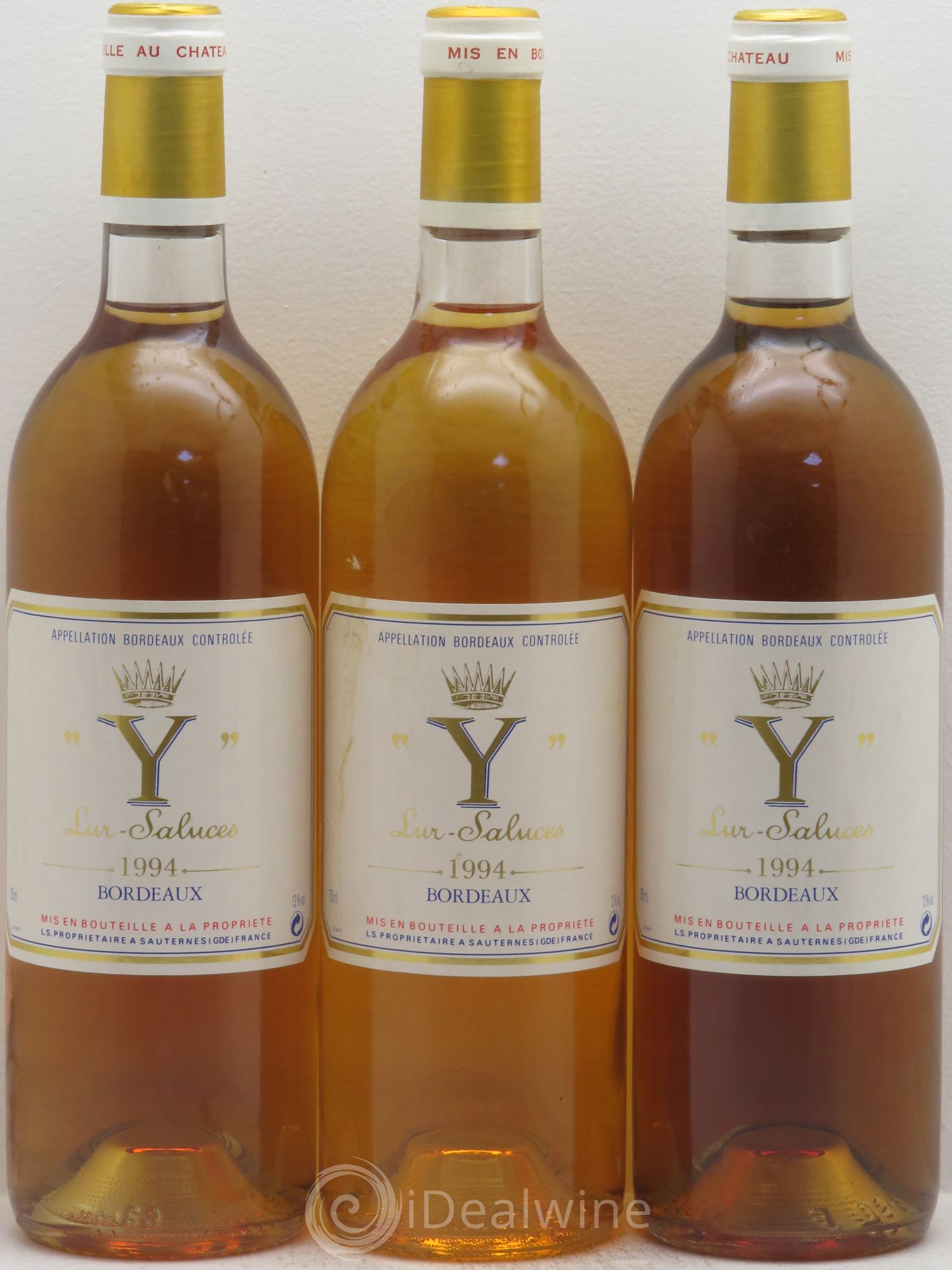 Y de Yquem 1994 - Lot de 3 bouteilles - 0