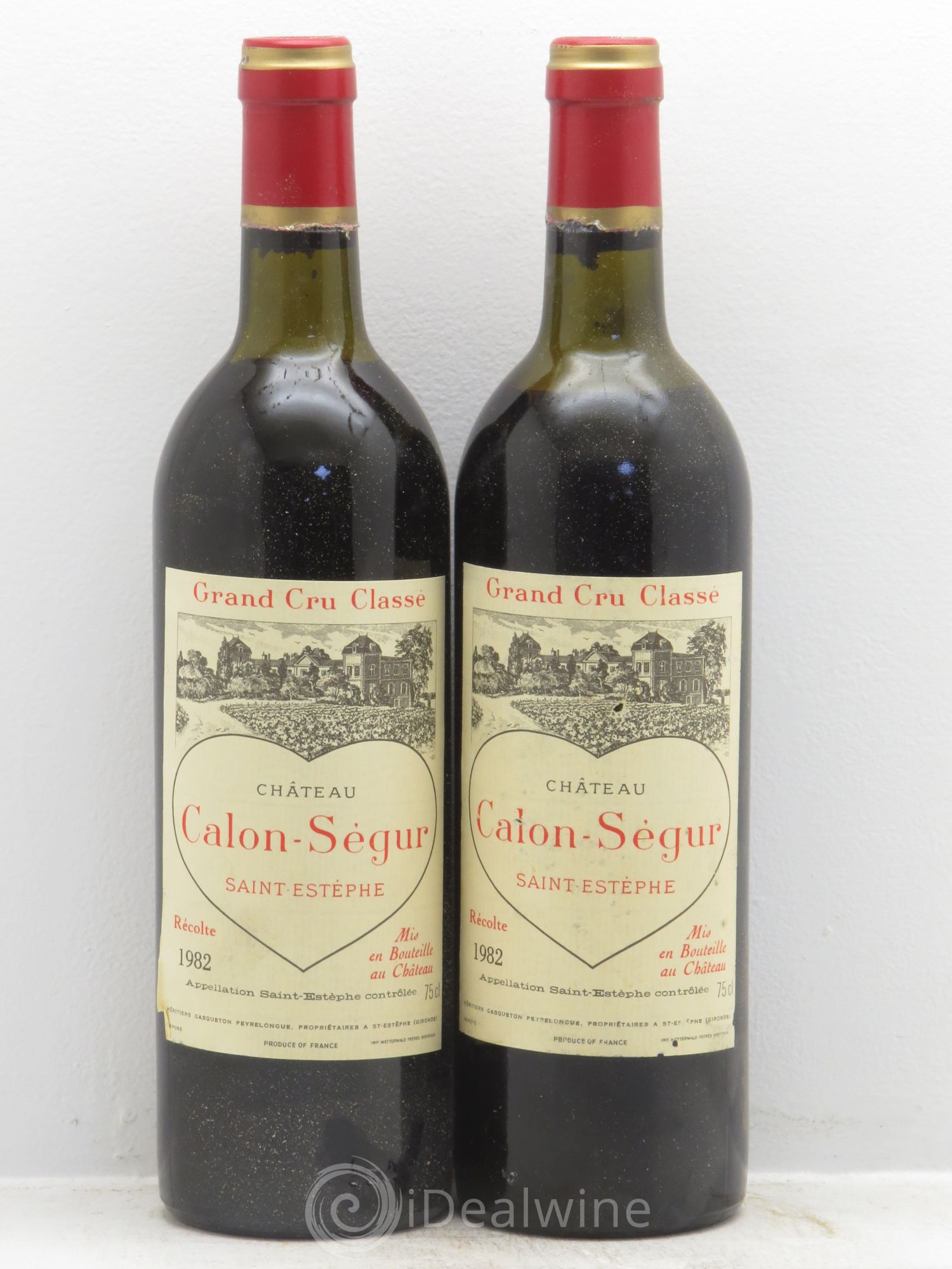 Château Calon Ségur 3ème Grand Cru Classé 1982 - Lot de 2 bouteilles - 0