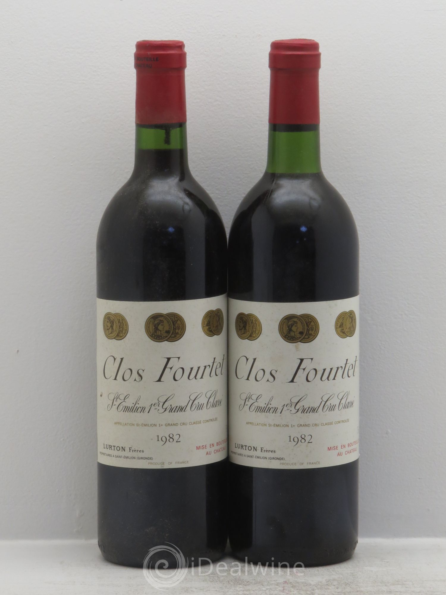 Clos Fourtet 1er Grand Cru Classé B 1982 - Lot de 2 bouteilles - 0