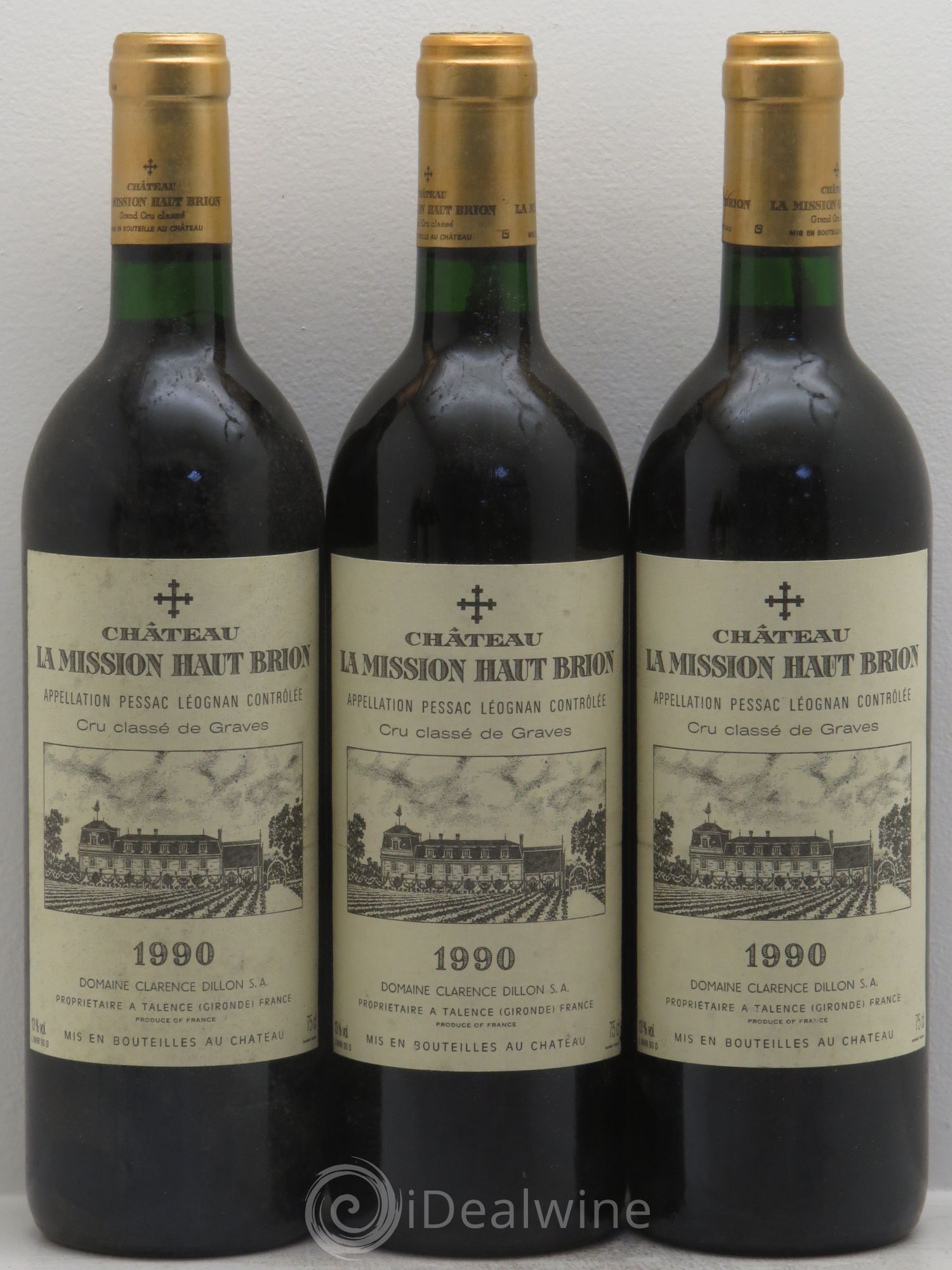 Château la Mission Haut-Brion Cru Classé de Graves 1990 - Lot de 6 bouteilles - 2