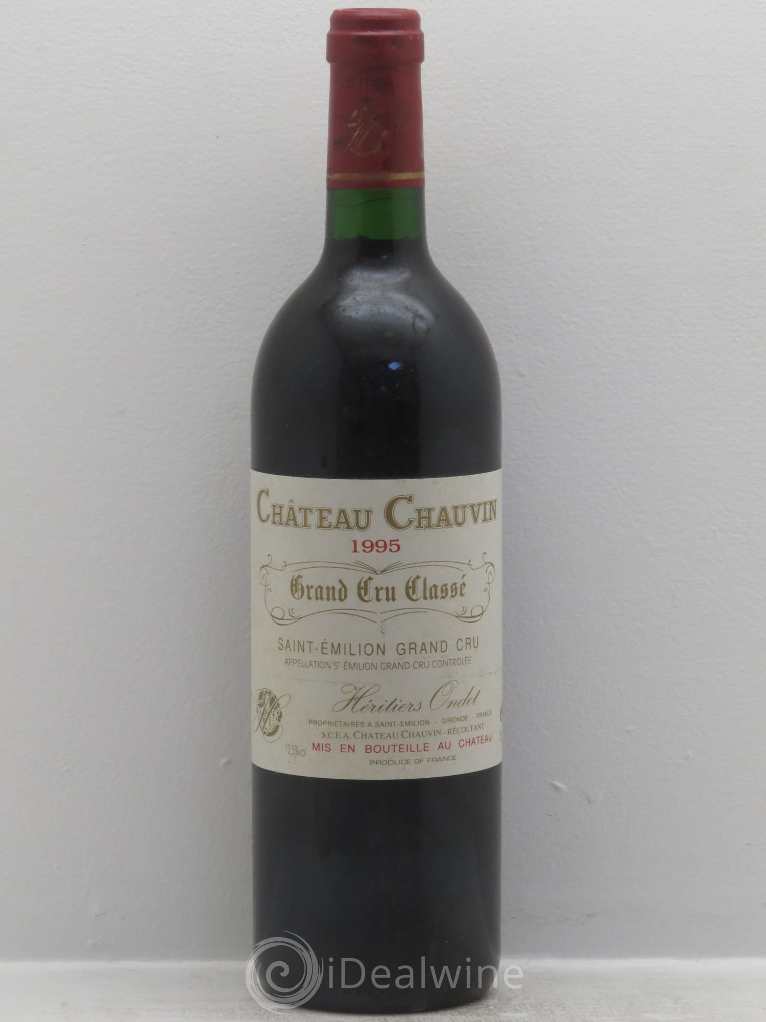 Château Chauvin Grand Cru Classé 1995 - Lot de 1 bouteille - 0