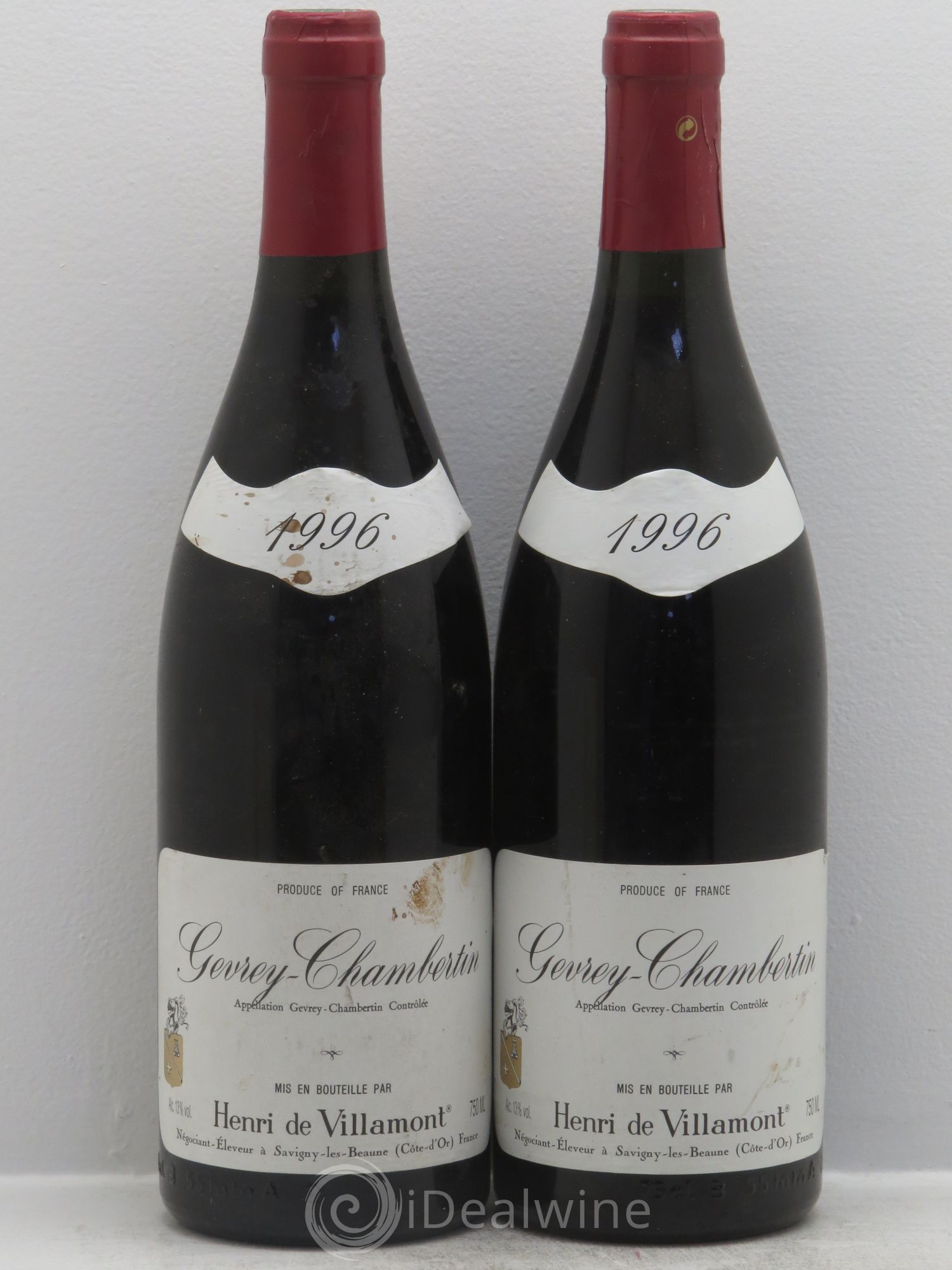 Gevrey-Chambertin Domaine H. de Villamont 1996 - Posten von 2 Flaschen - 0