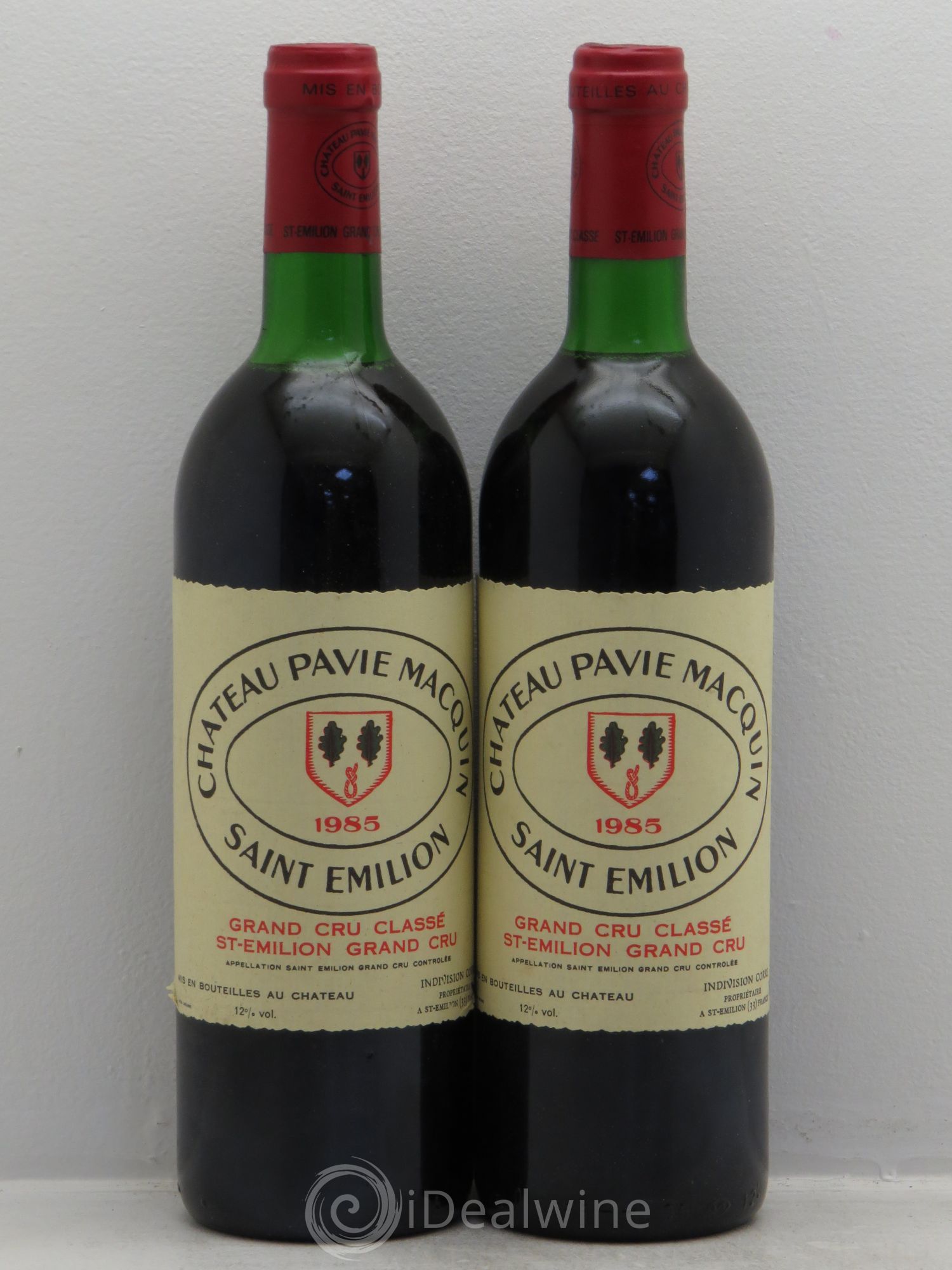 Château Pavie Macquin 1er Grand Cru Classé B 1985 - Lot de 2 bouteilles - 0