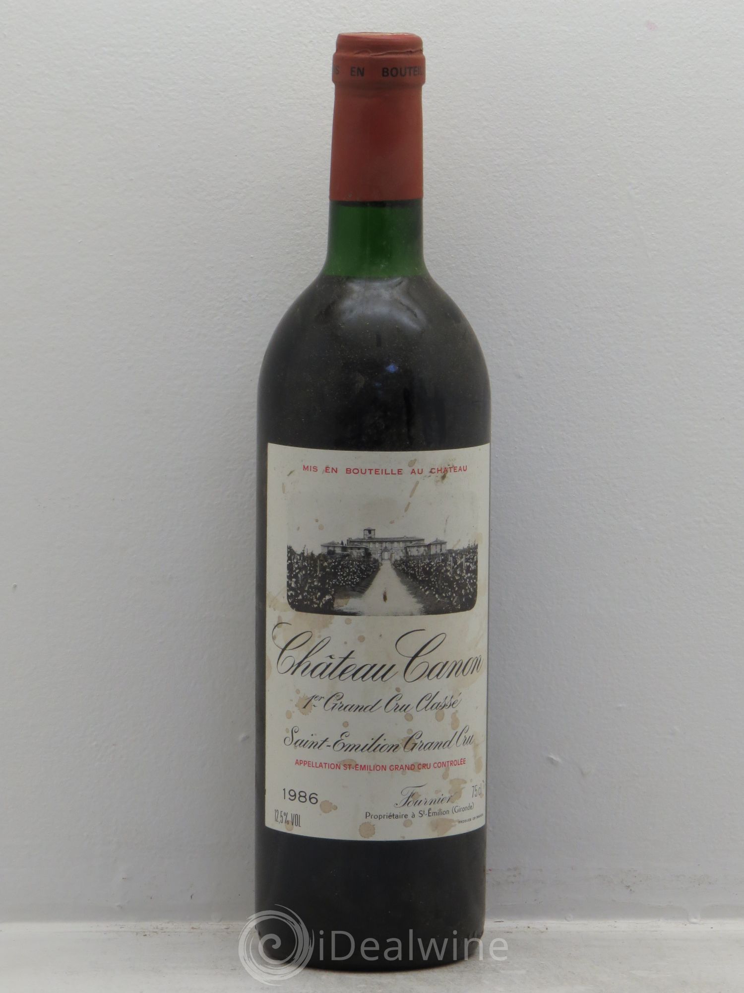 Château Canon 1er Grand Cru Classé B 1986 - Lot de 1 bouteille - 0