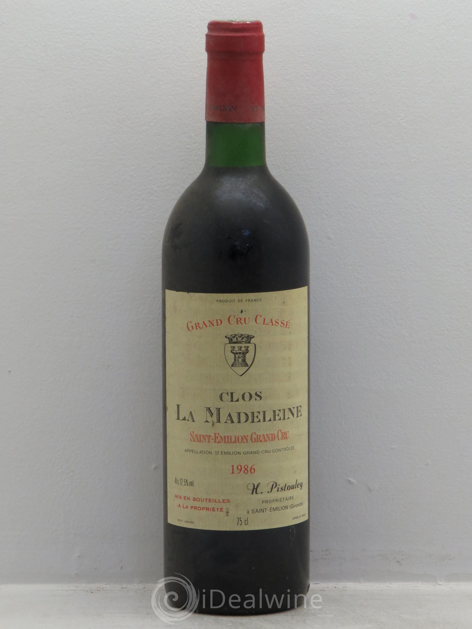 Clos la Madeleine Grand Cru Classé 1986 - Lot de 6 bouteilles - 0