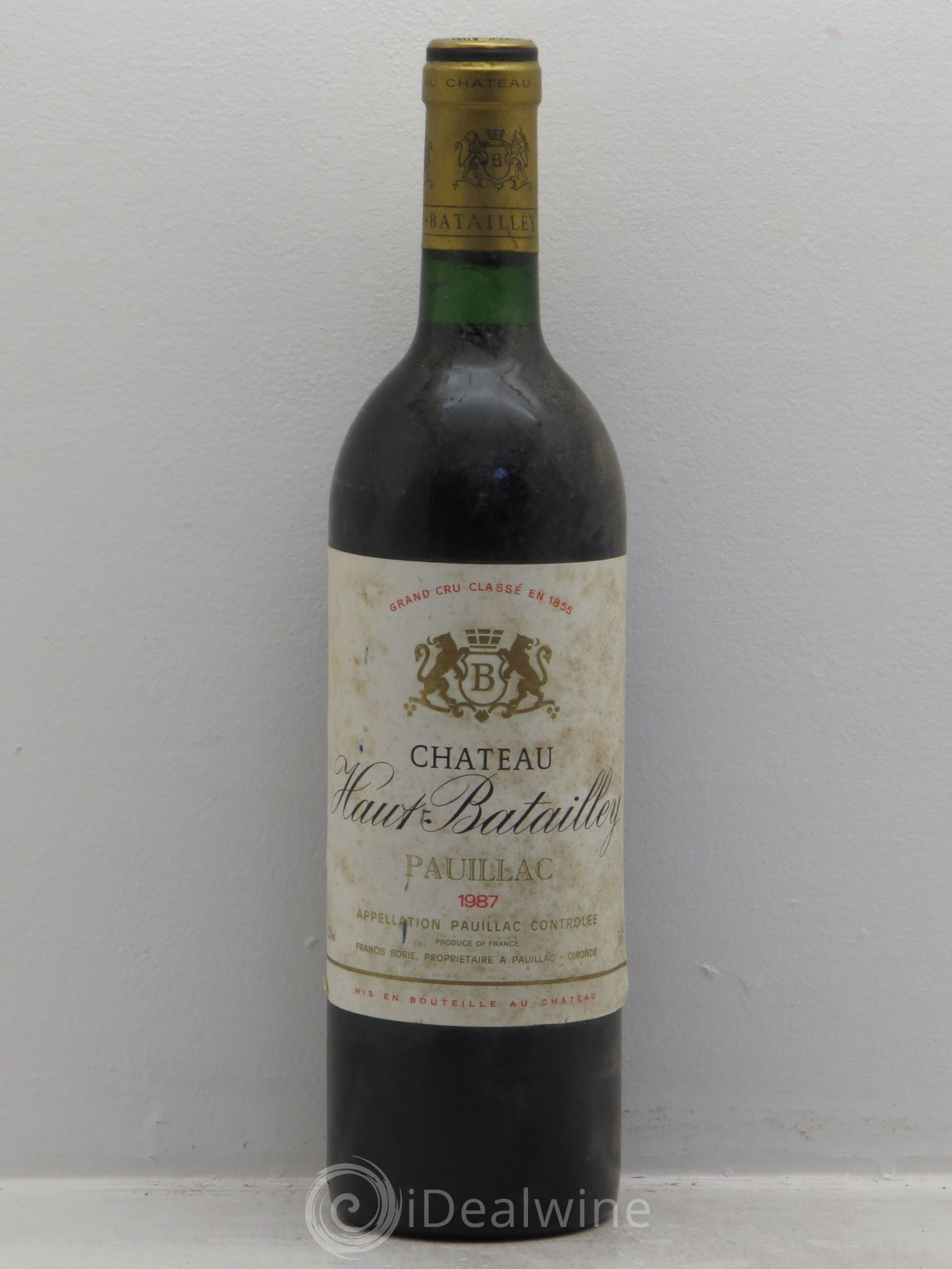 Château Haut Batailley 5ème Grand Cru Classé 1987 - Lot de 1 bouteille - 0