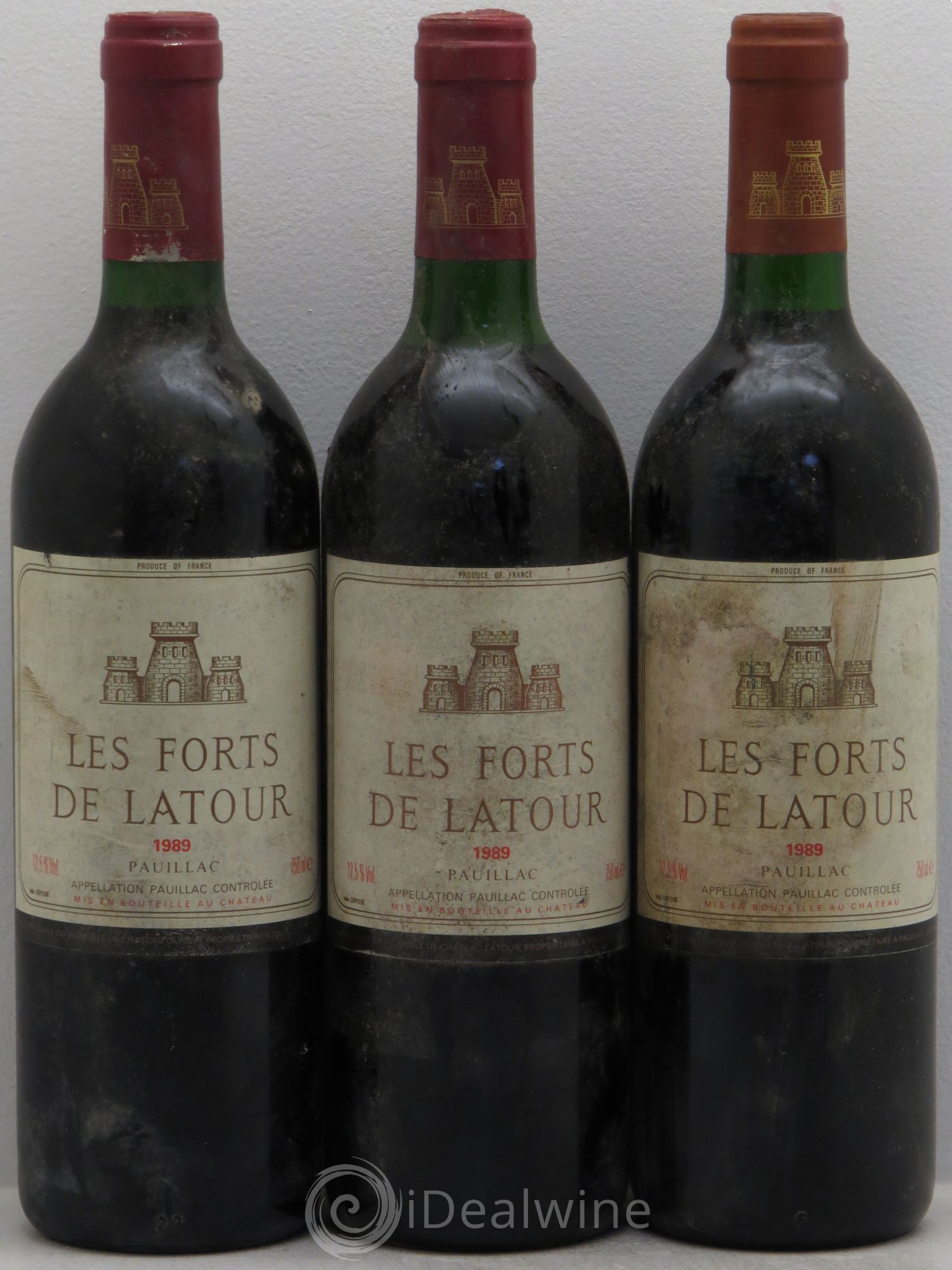 Les Forts de Latour Second Vin 1989 - Lot de 3 bouteilles - 0