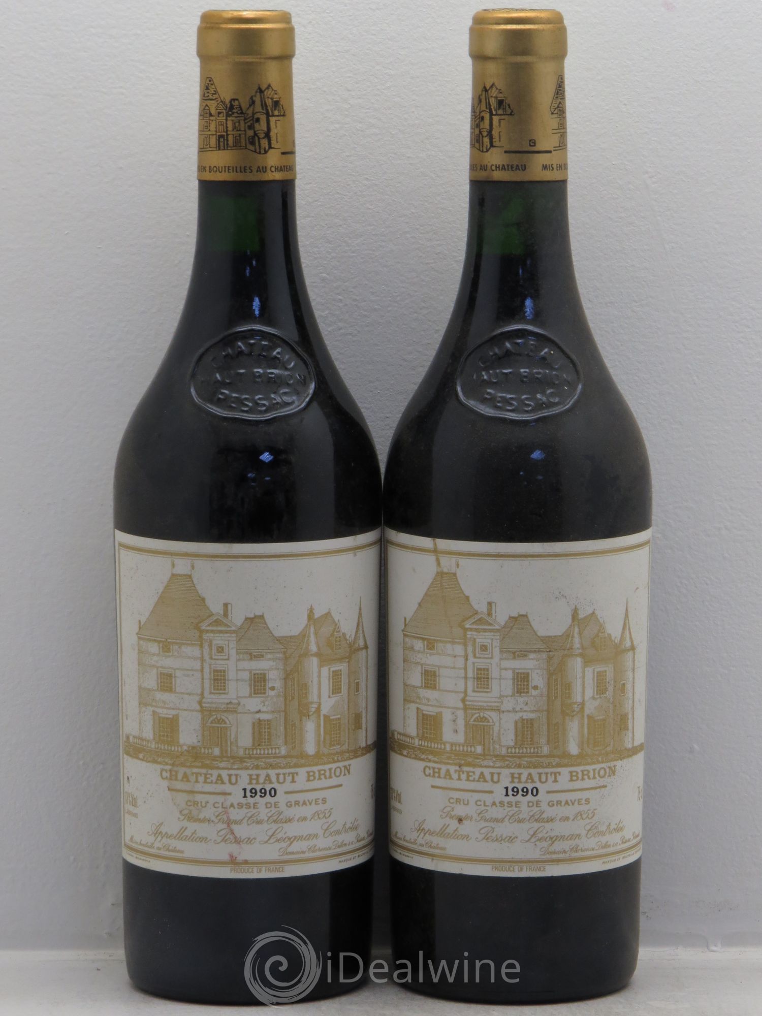 Château Haut Brion 1er Grand Cru Classé 1990 - Lot de 2 bouteilles - 0