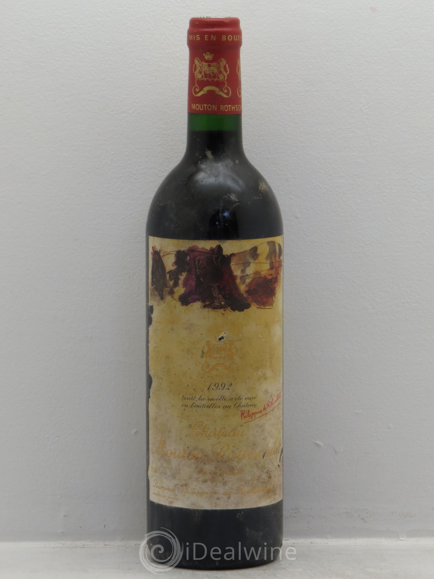 Château Mouton Rothschild 1er Grand Cru Classé 1992 - Lot de 1 bouteille - 0