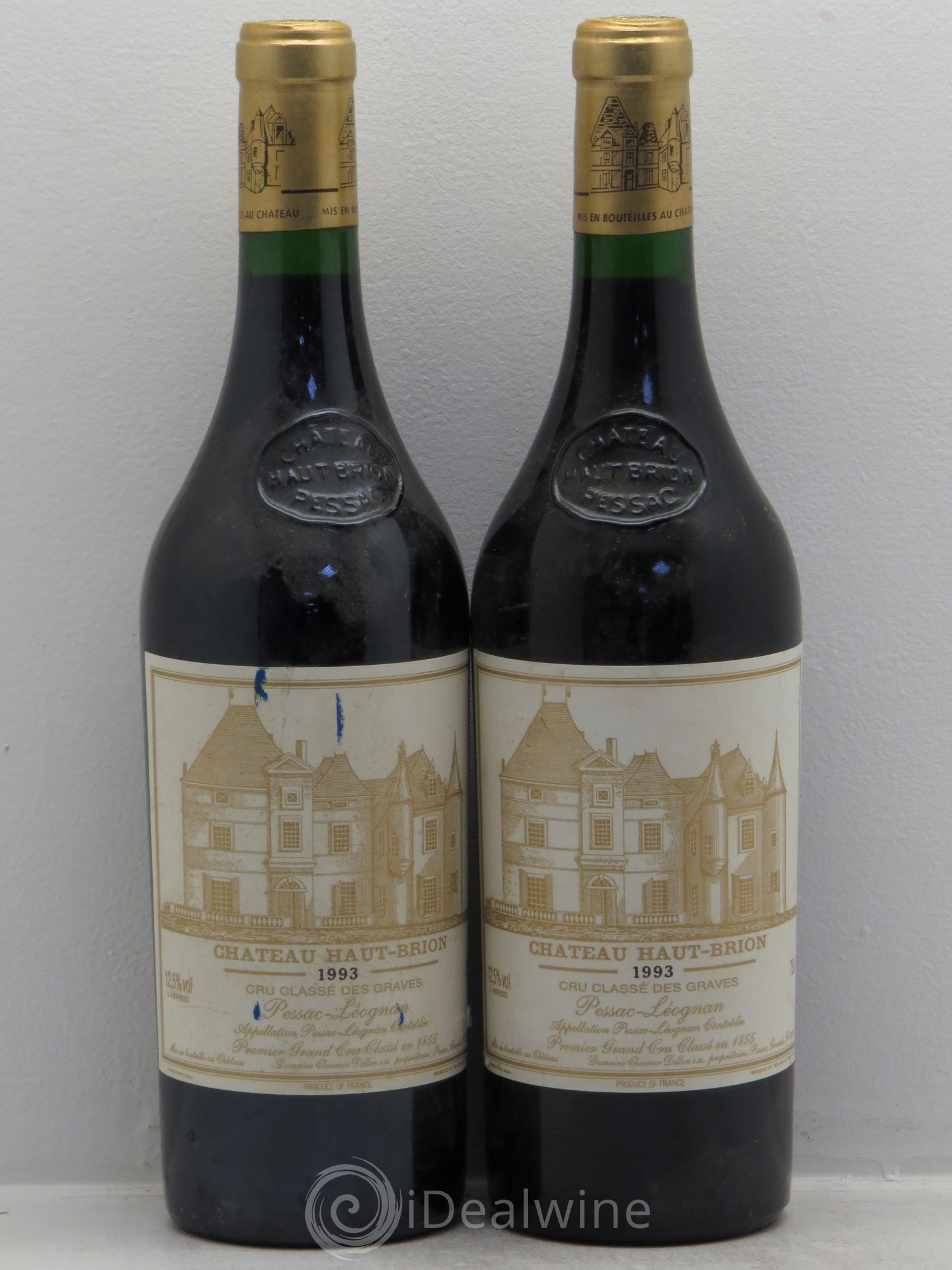 Château Haut Brion 1er Grand Cru Classé 1993 - Lot de 2 bouteilles - 0