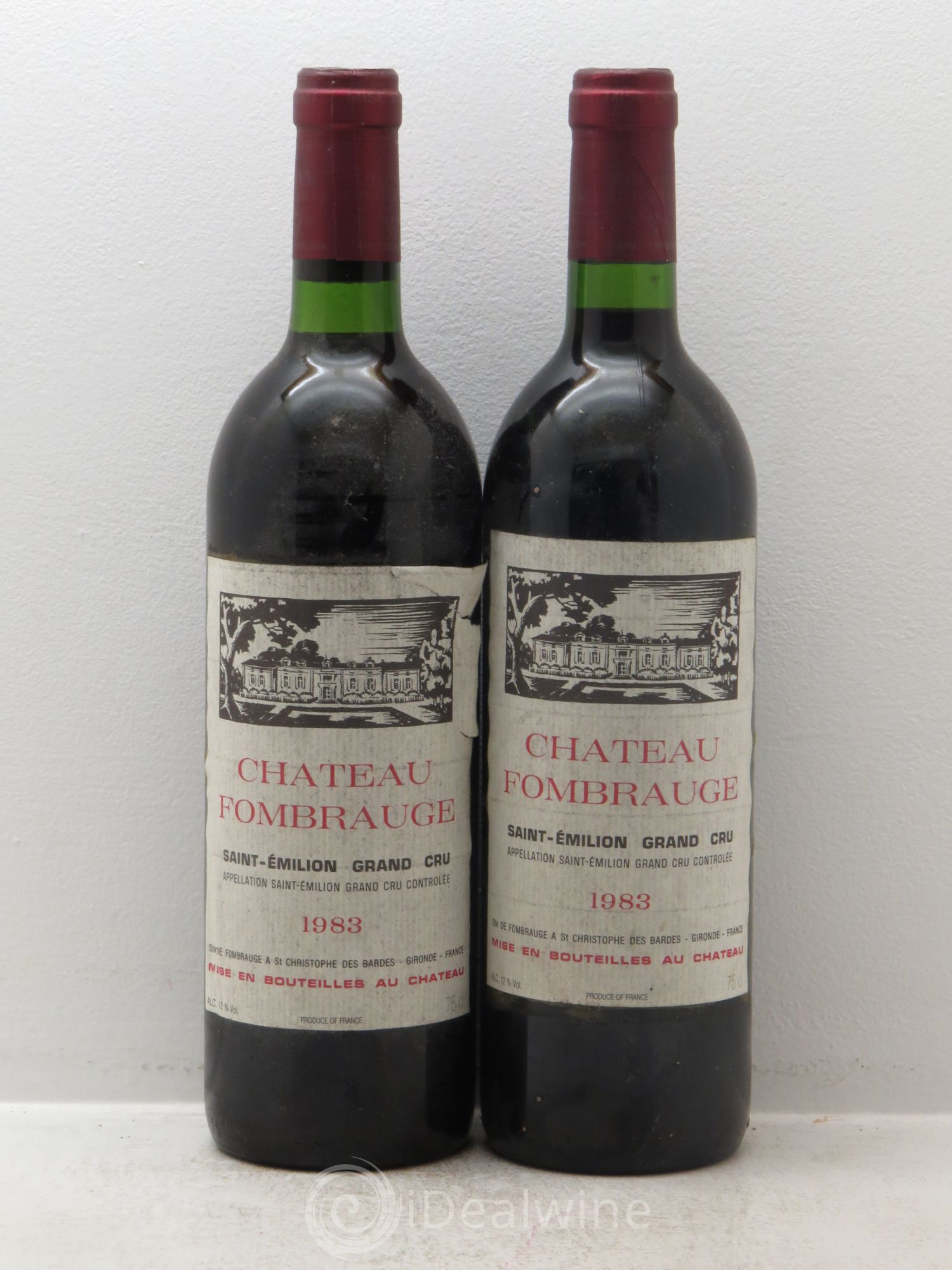 Château Fombrauge Grand Cru Classé 1983 - Lot de 2 bouteilles - 0