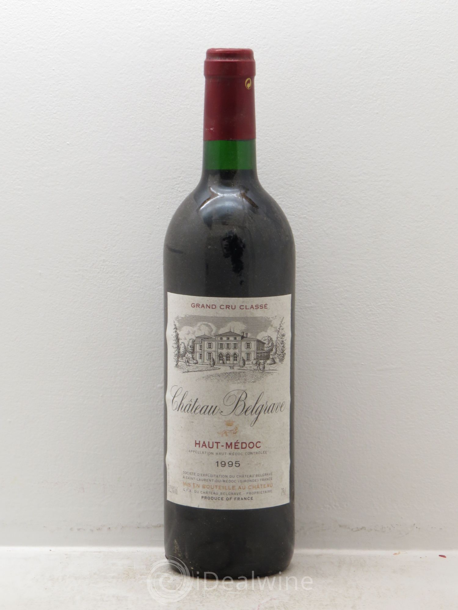 Château Belgrave 5ème Grand Cru Classé 1995 - Lot de 1 bouteille - 0
